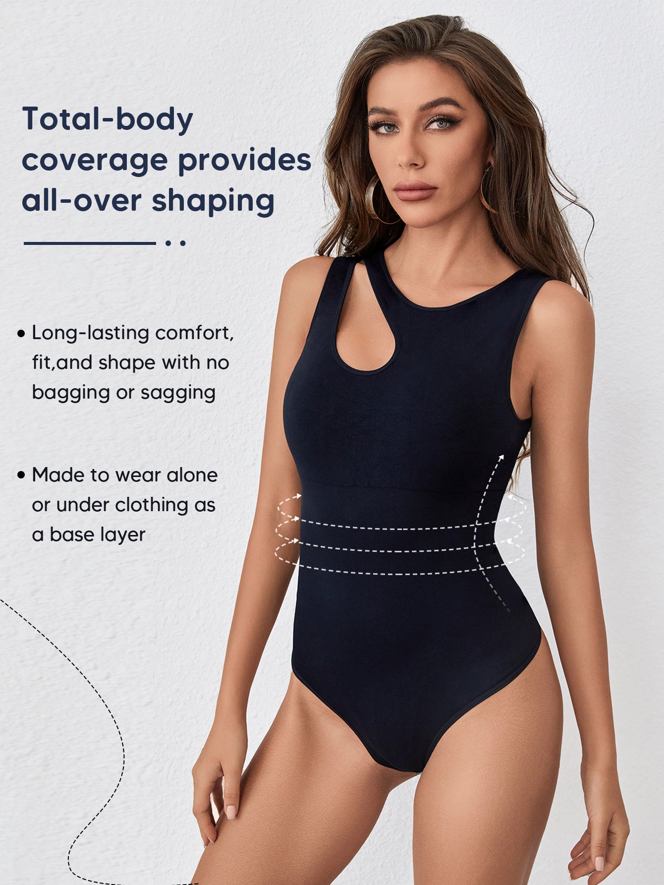 Trendy Sleeveless Fitted Thong Bodysuits for Womens Sexy Going Out Leotards