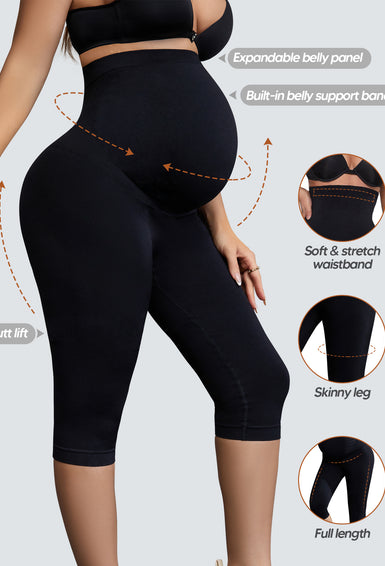Women's Maternity Leggings Over The Belly Pregnancy Casual Yoga Tights