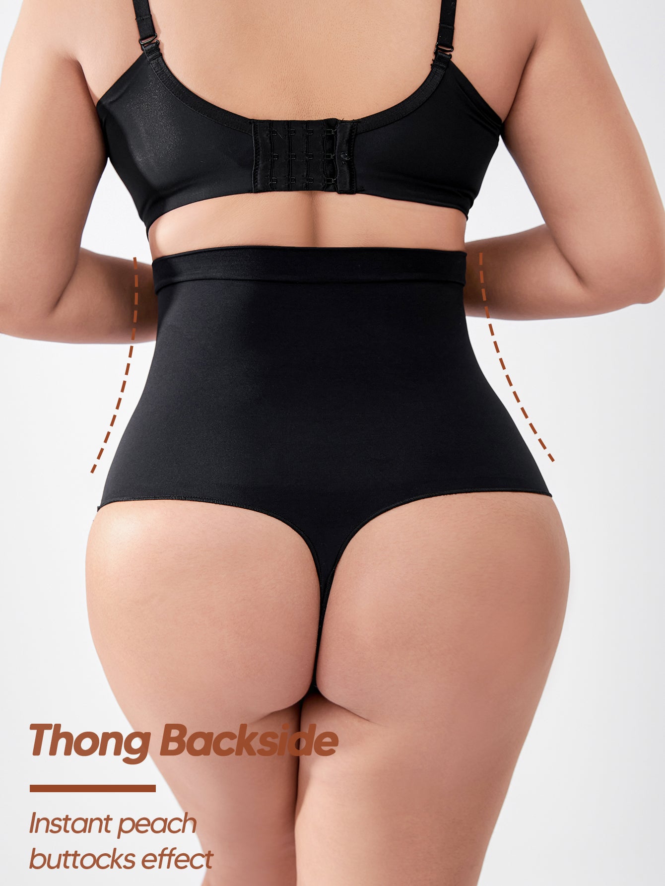 Seamless Thong Shapewear for Tummy Control High Waisted Shaping Thong Underwear