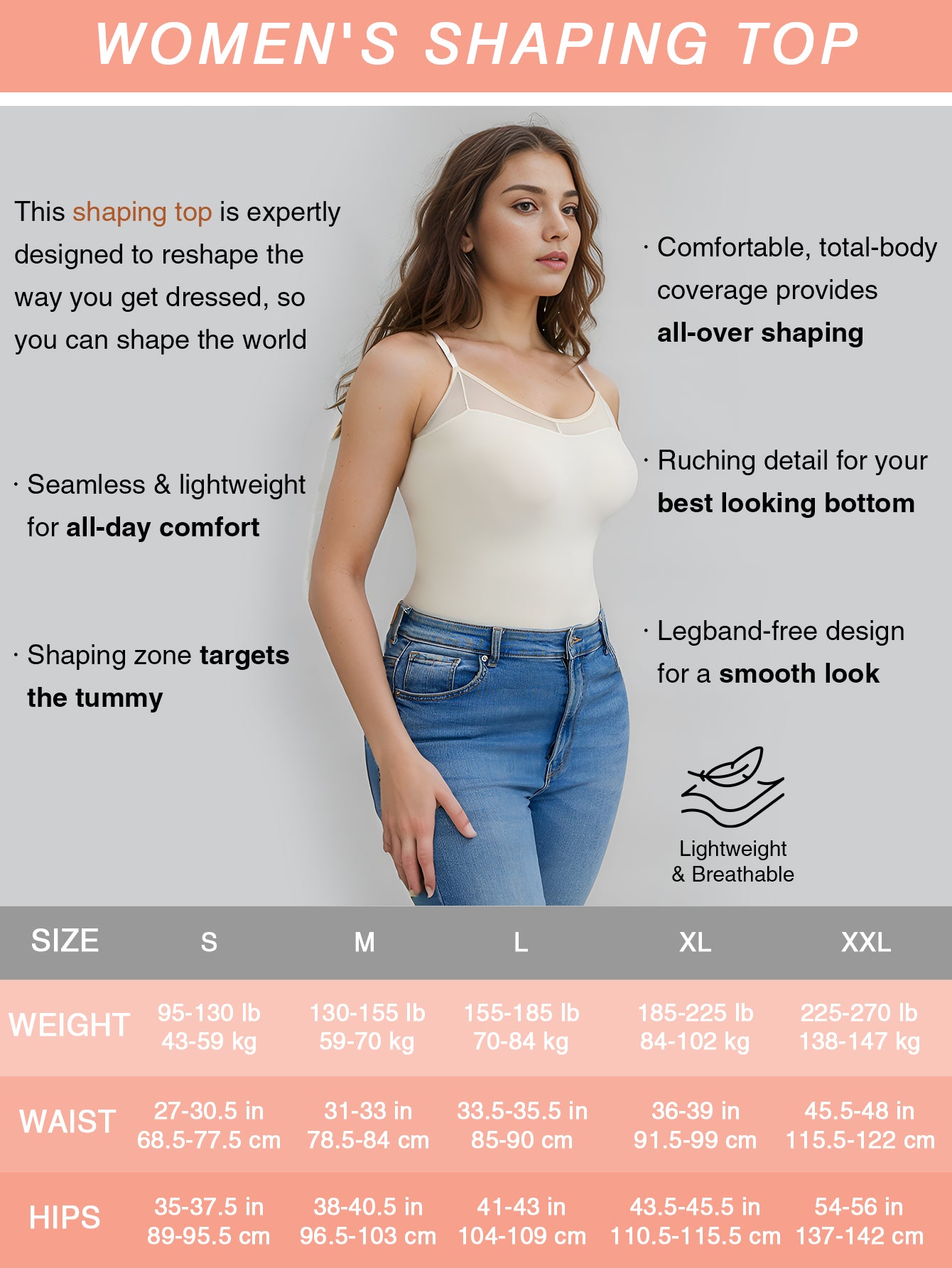 Women's Shaping Camisole Tops  Everyday Layers Seamless Cami Top for Women