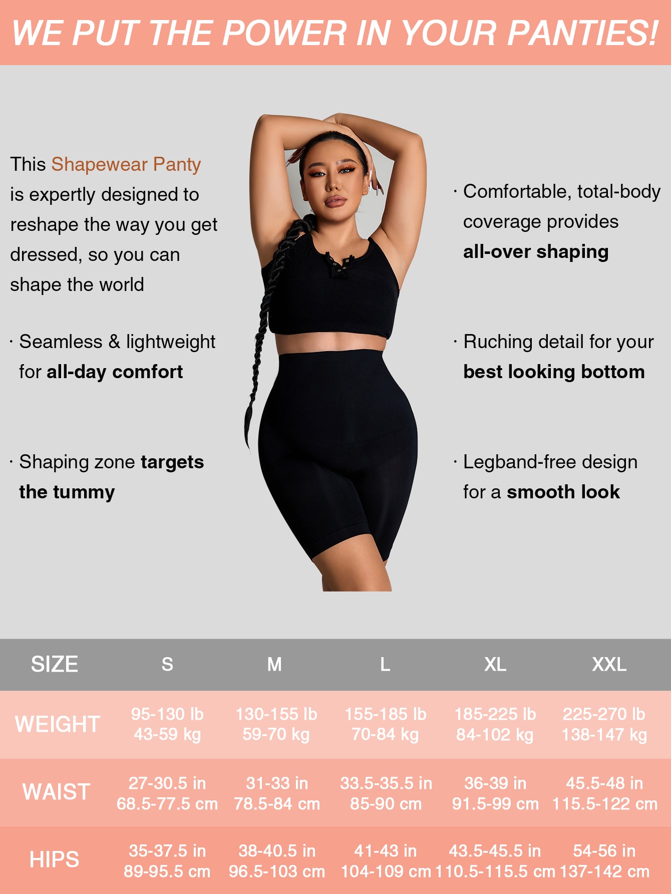 Tummy Control Panties Super Comfy double layer Thigh Slimmer BoyShort Underwear