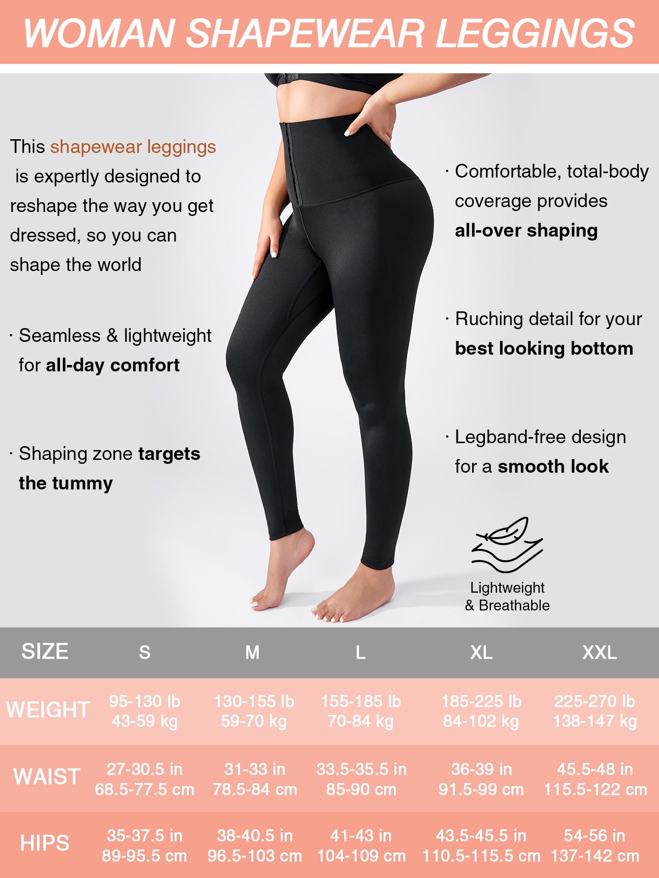Women Compression Corset Waist Trainer Pants Body Shaper High Waisted Leggings