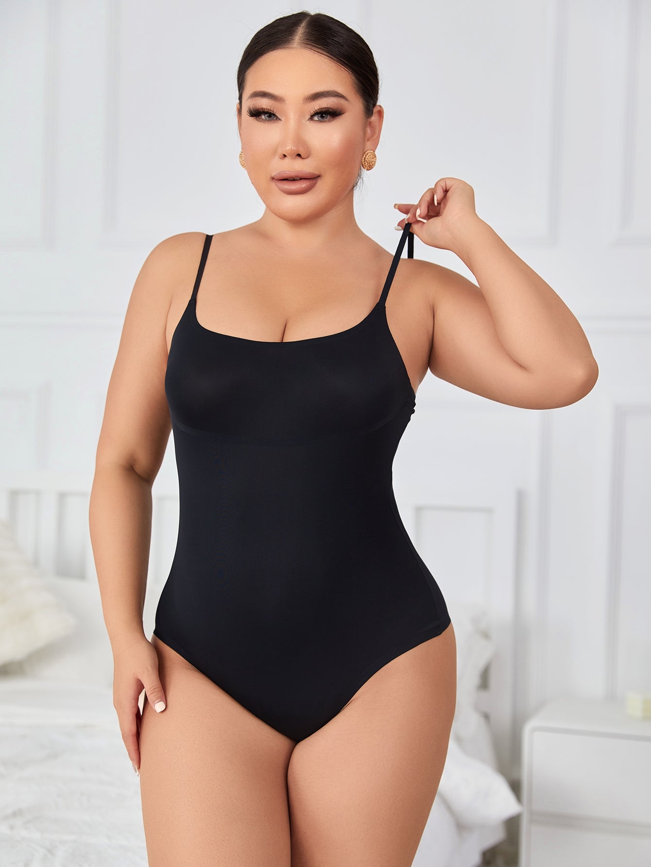 Tummy Control Faja for Women Seamless Bodysuit Sleeveless Thong Cami Leotard