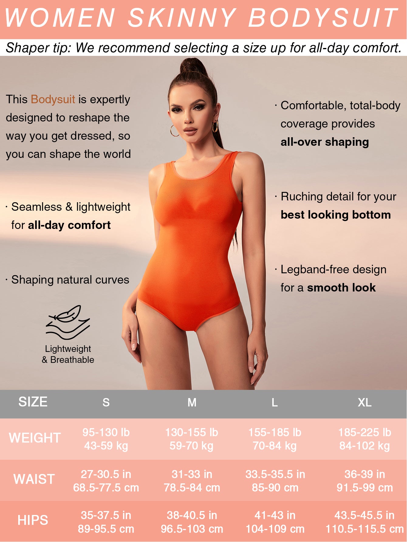 Basic Bodysuits for Women Seamless Body Shaper Sleeveless Tank Top Bodysuit