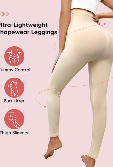 Tummy Control Seamless Compression Pants High Waisted Footless Tights Leggings