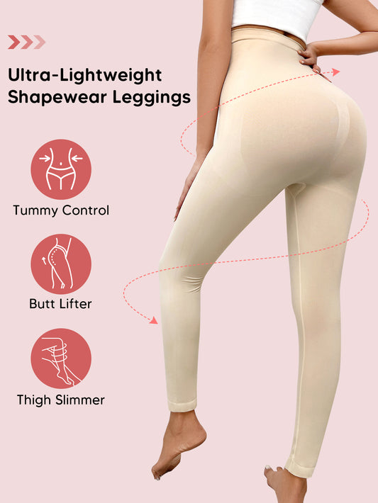 Tummy Control Seamless Compression Pants High Waisted Footless Tights Leggings