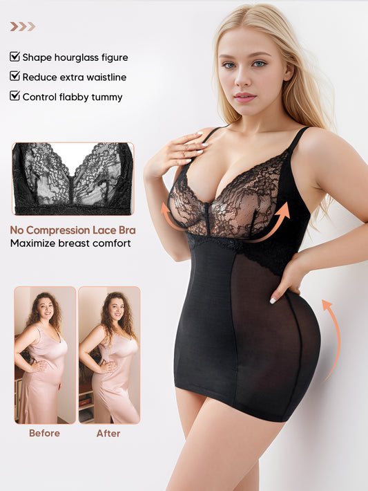 Adjustable Straps Lace Cami Shaping Fajas Cami Body Shaper Lingerie for Women