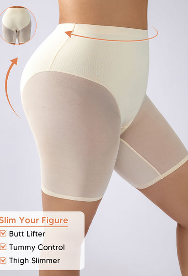 Plus Size Women Tummy Control Girdle Body Shaper for Under Dresses High Waist Fajas