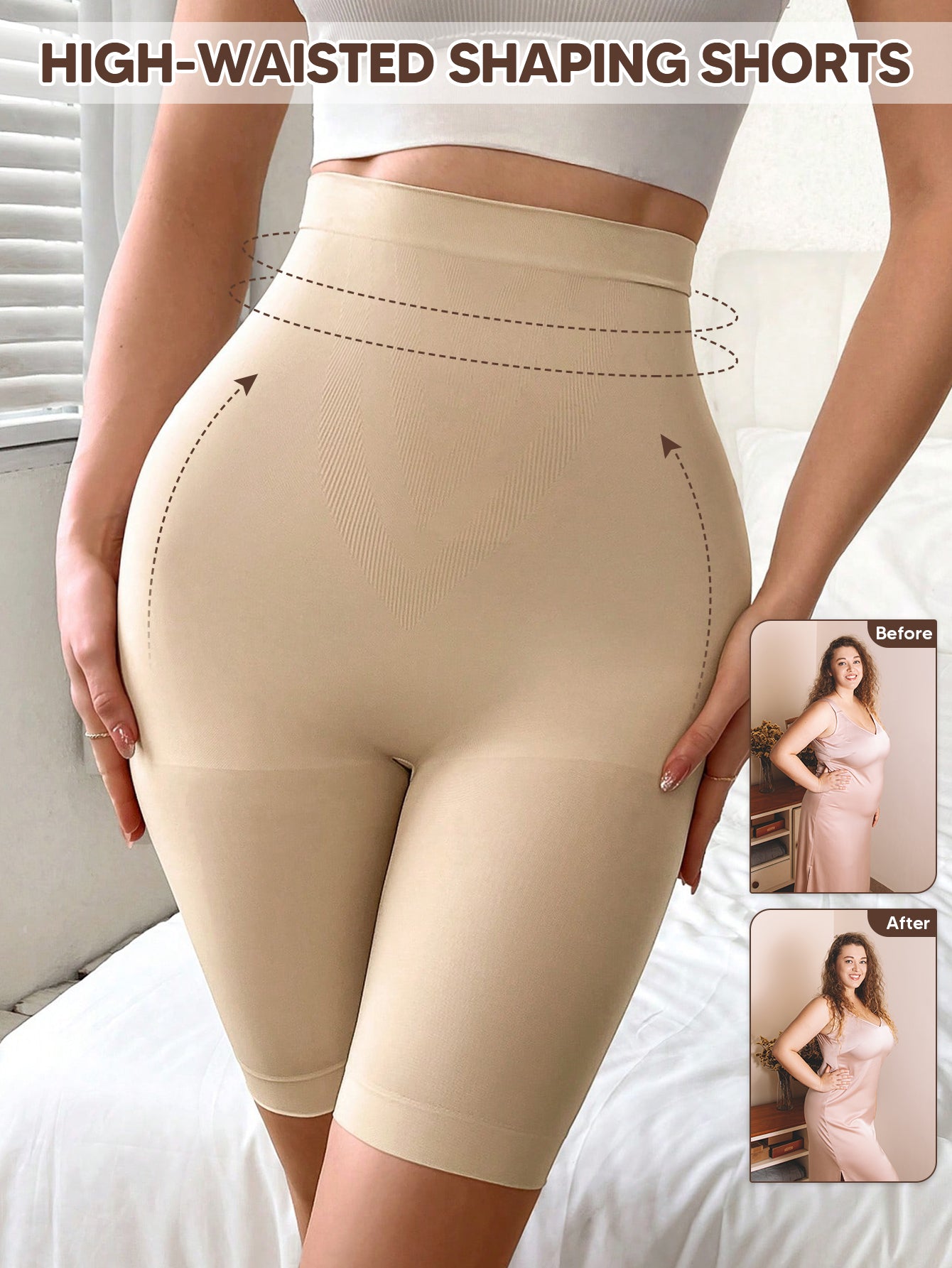 Women’s Slip Shorts for Under Dresses  Shapewear Shorts Thigh Slimmer Girdles