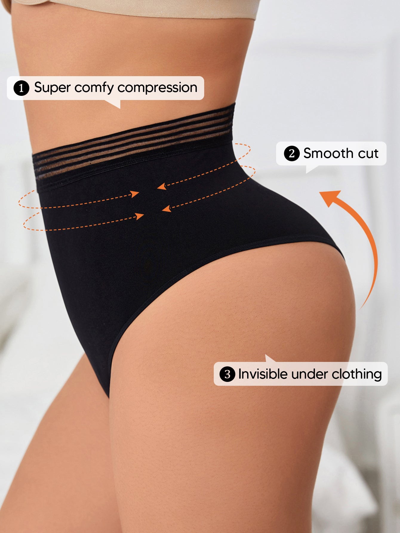 Thong Panty Slimmer Body Shaper Invisible Under Clothes Seamless Underwear