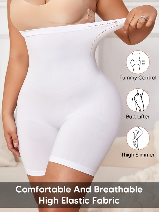 3 in 1 Seamless Slip Shorts For Plus Size Boyshorts Shapewear Girdles