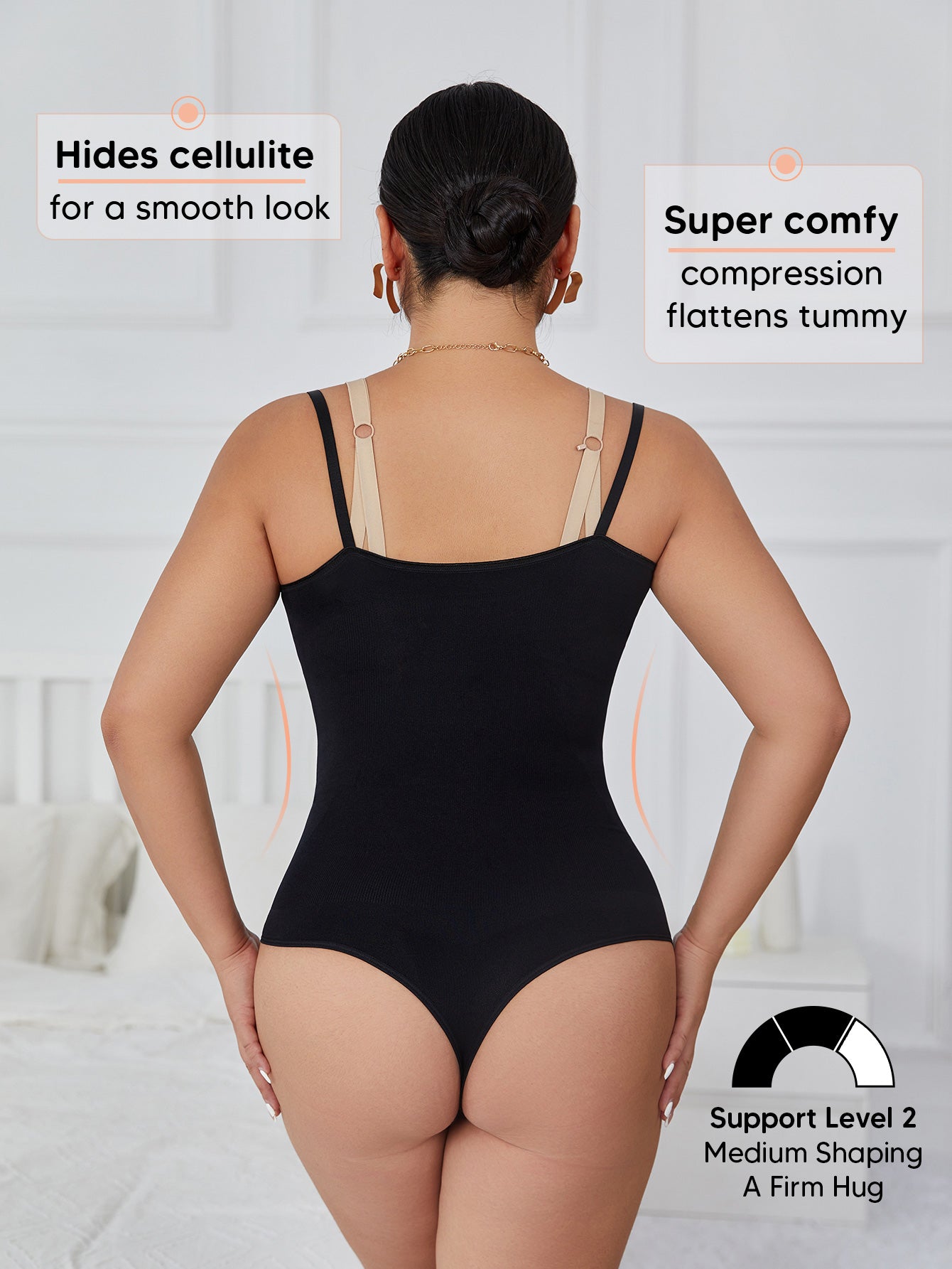 Ultra-Light Support Open Bust Seamless Shapewear Bodysuit