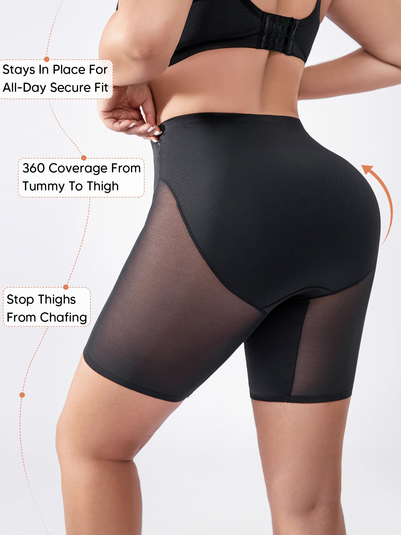 Plus Size Women Tummy Control Girdle Body Shaper for Under Dresses High Waist Fajas