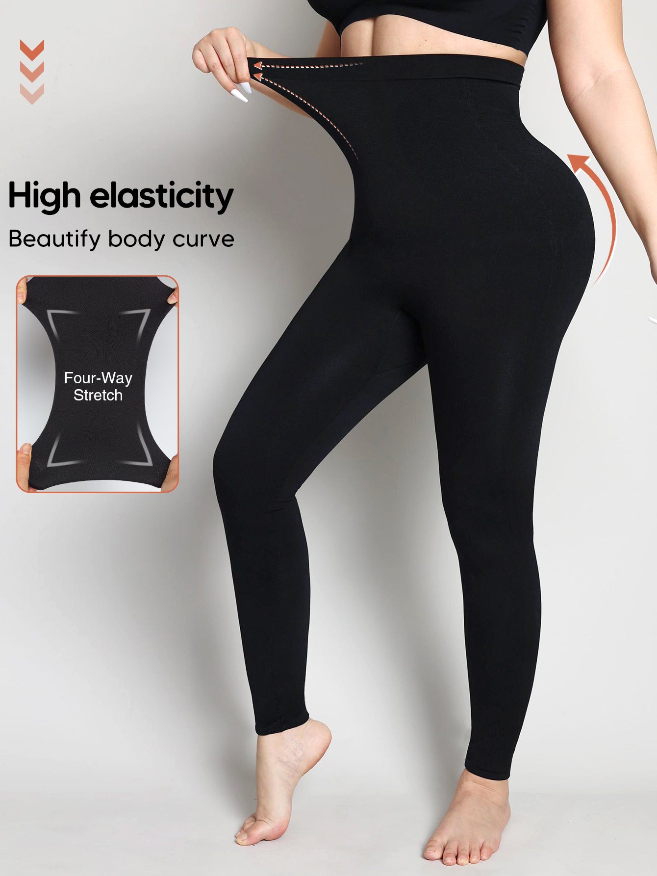 High Waisted Tummy Control Tights Workout Gym Yoga Pants Compression Leggings