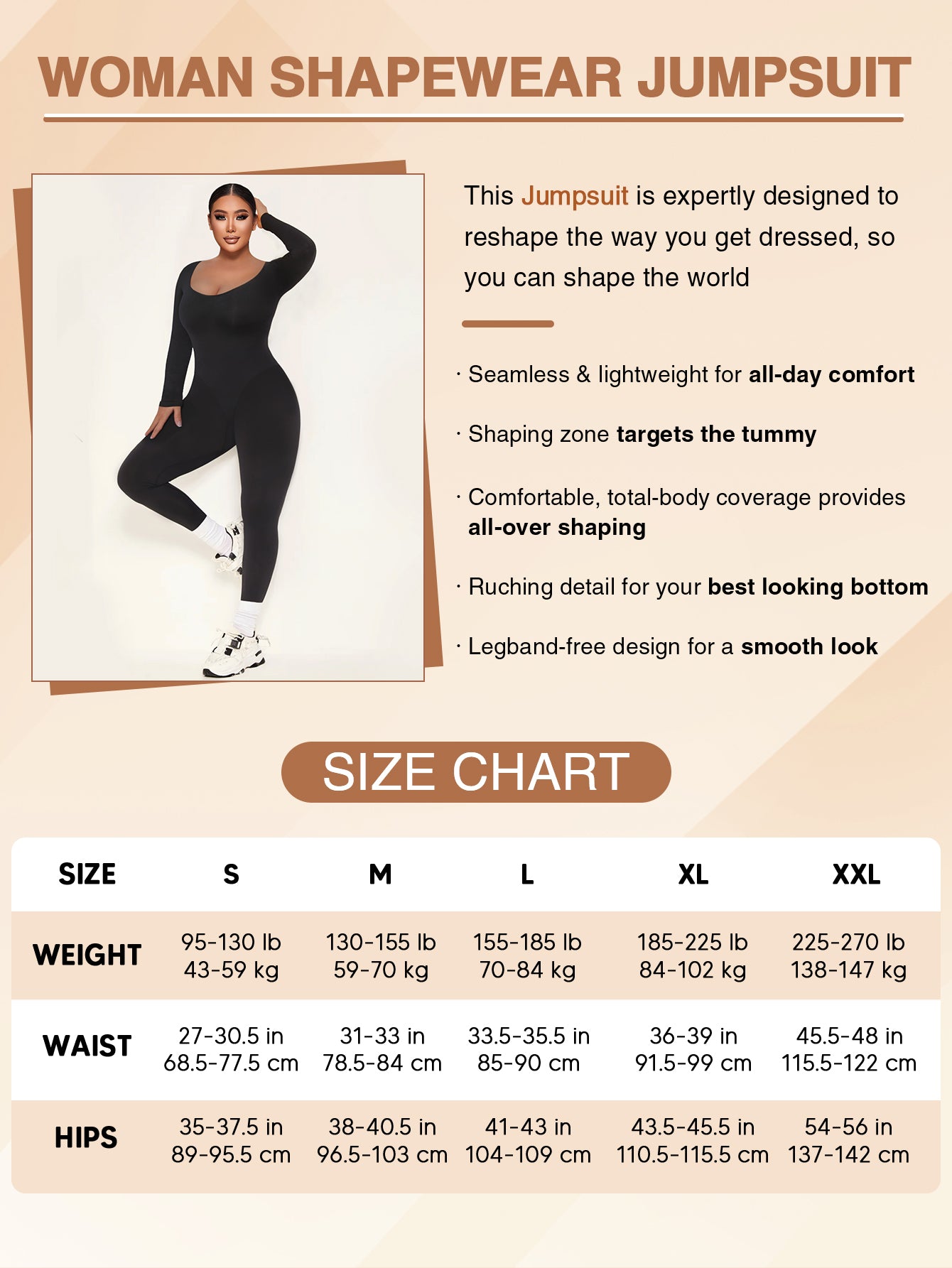 Seamless Long Sleeve Jumpsuit Tummy Control Yoga Rompers Gym One Piece Unitard