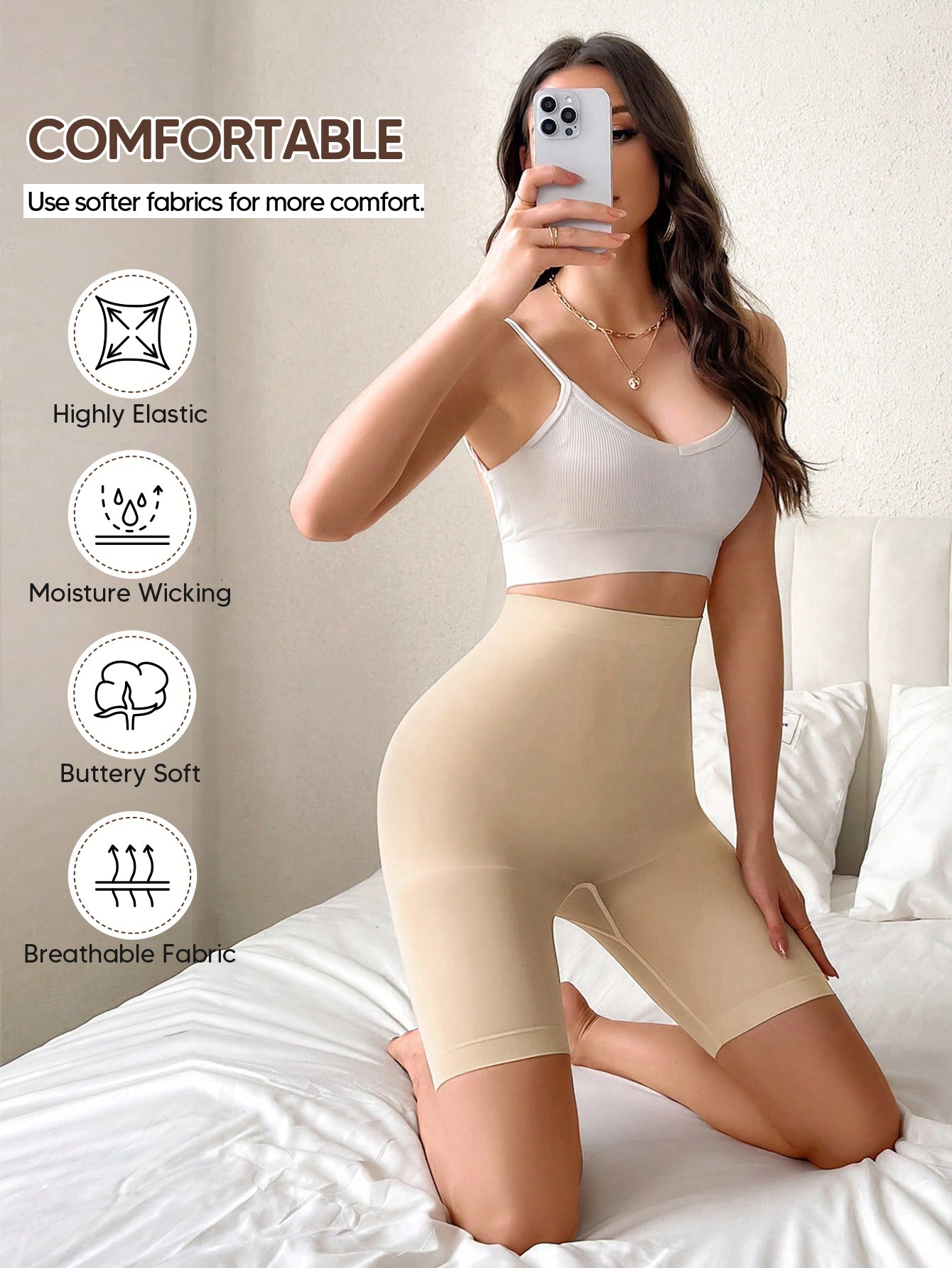 Women’s Slip Shorts for Under Dresses  Shapewear Shorts Thigh Slimmer Girdles