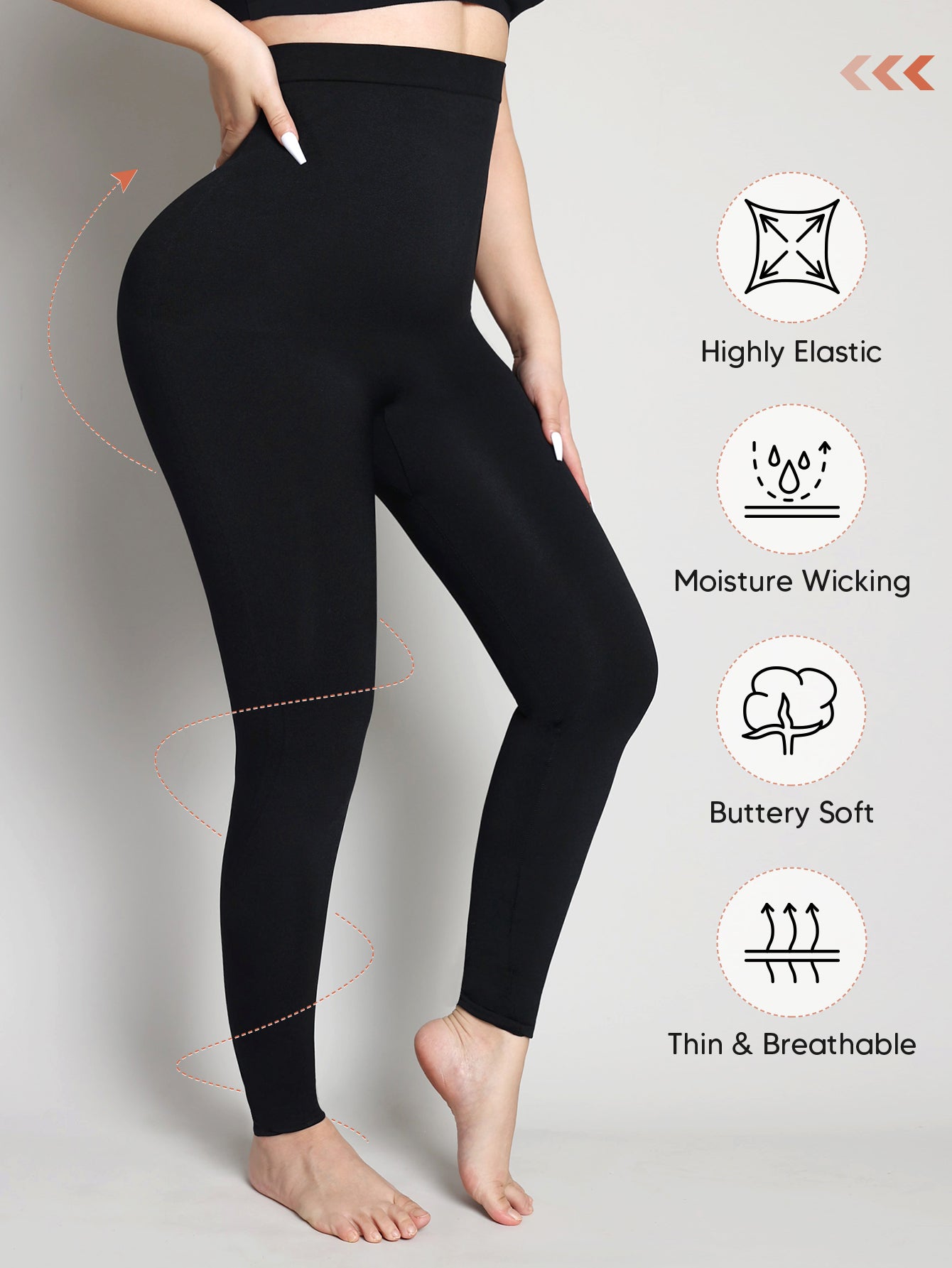 High Waisted Tummy Control Tights Workout Gym Yoga Pants Compression Leggings