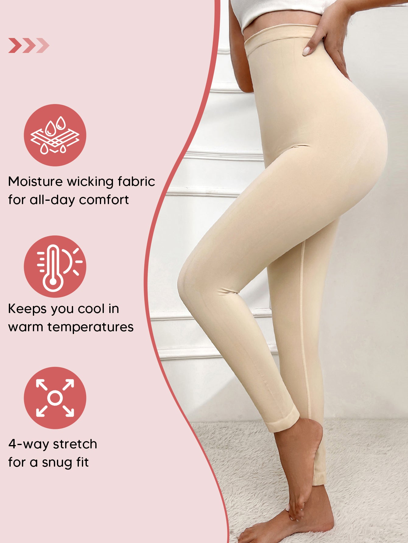 Tummy Control Seamless Compression Pants High Waisted Footless Tights Leggings