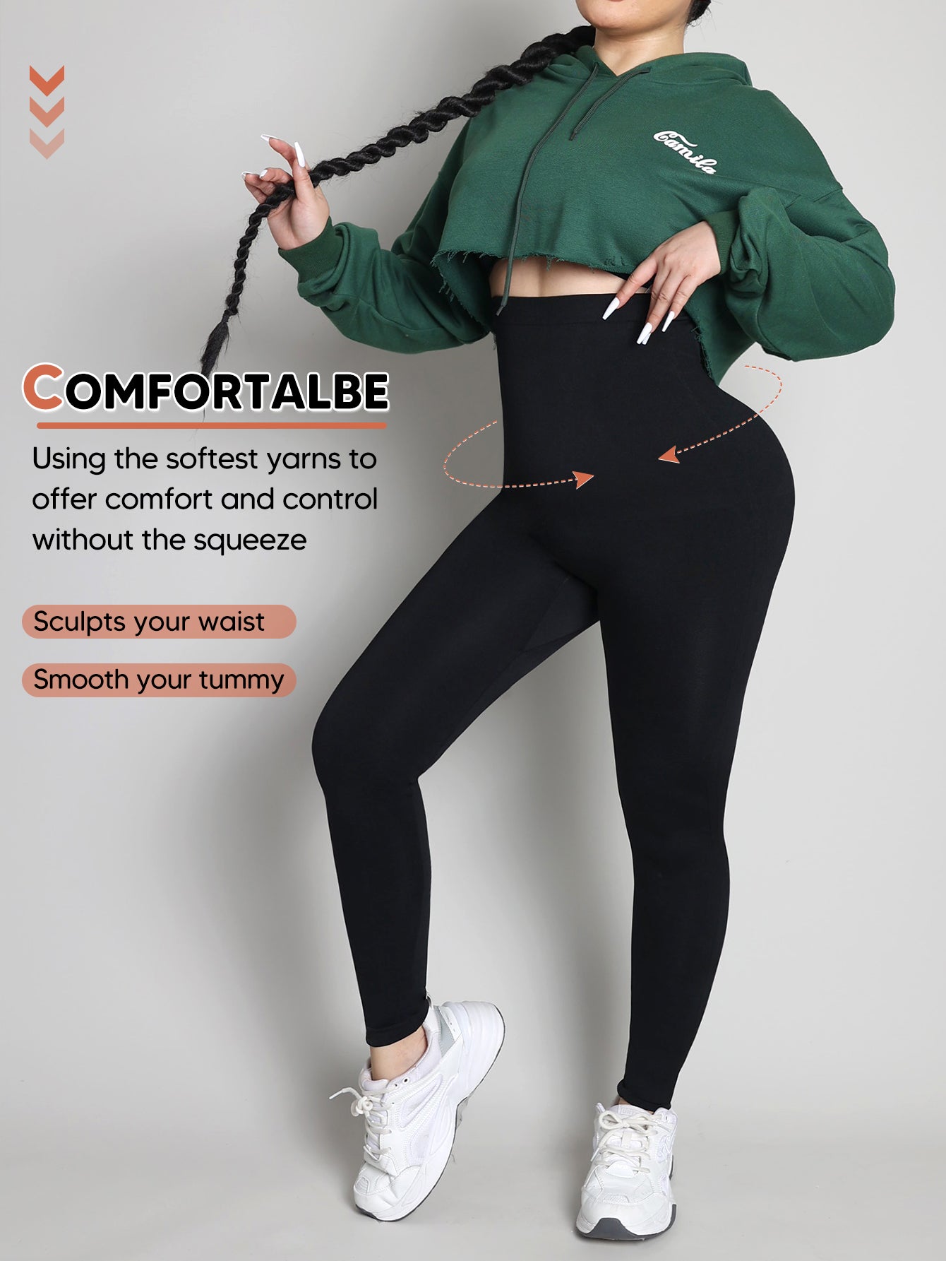 High Waisted Tummy Control Tights Workout Gym Yoga Pants Compression Leggings