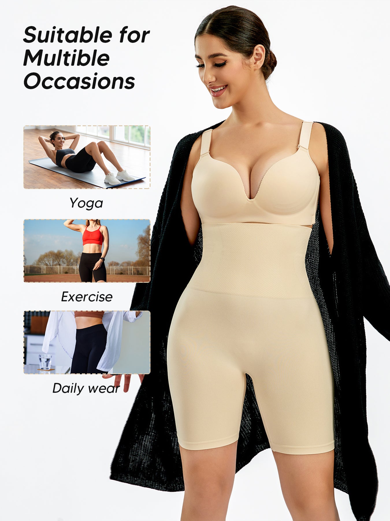 High-waisted Shapewear Boyshorts For Women Seamless Slimming Girdle