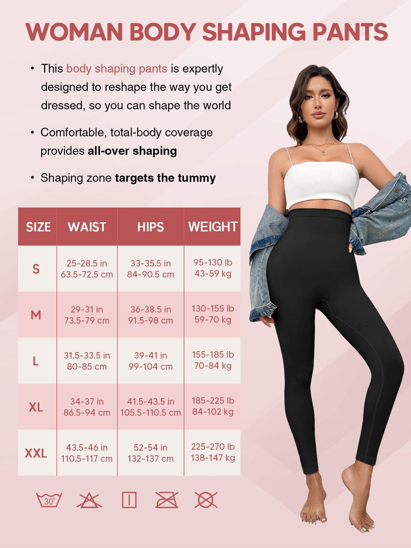 Tummy Control Seamless Compression Pants High Waisted Footless Tights Leggings