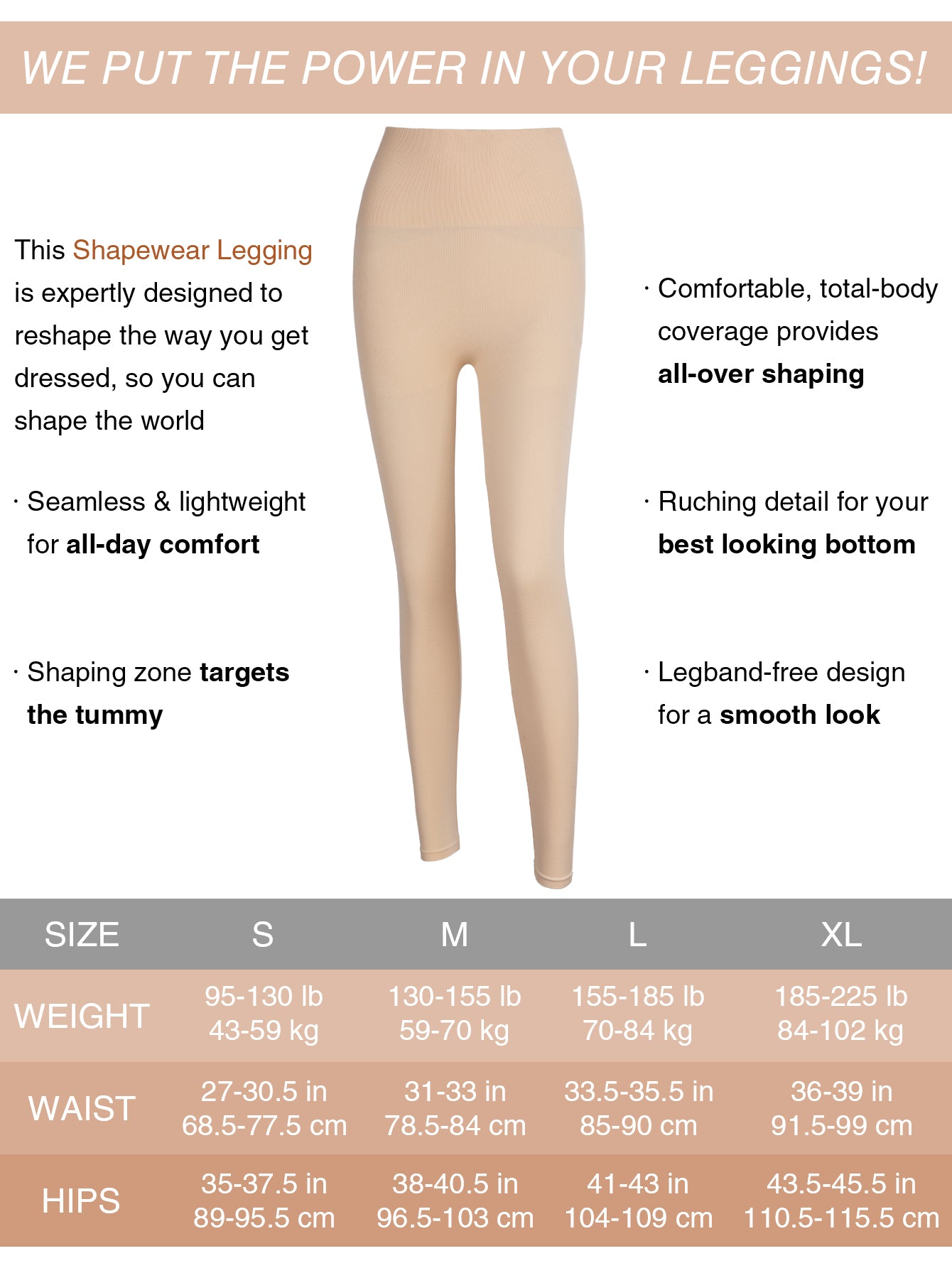 Hight Waist Tummy control butt-lift 3 in 1 Shapewear leggings