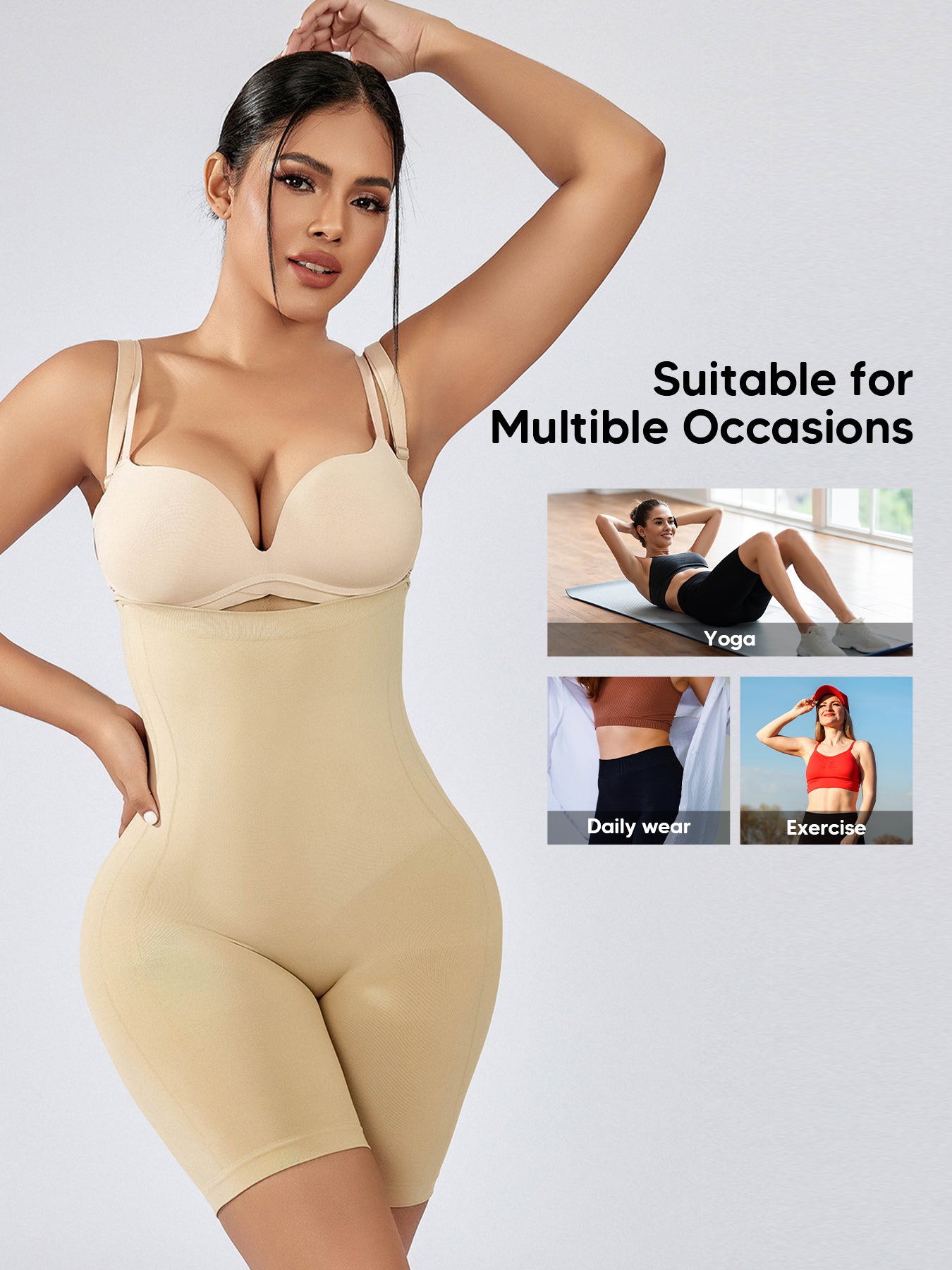 Womens Shapewear Shorts Comfortable  Body Shaper Underwear Under Dresses