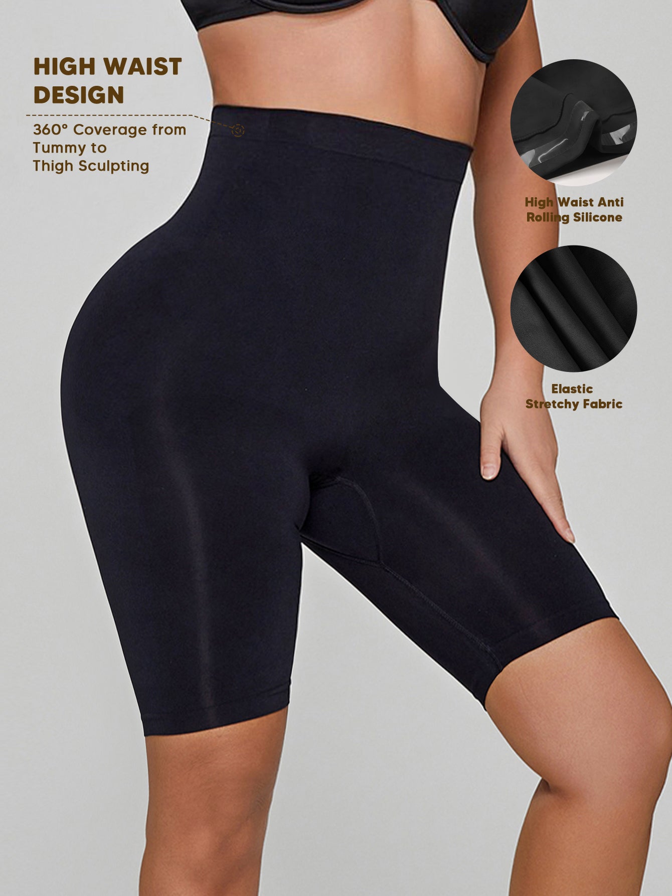 Firm-Control Seamless  Slip Shorts for Under Dresses