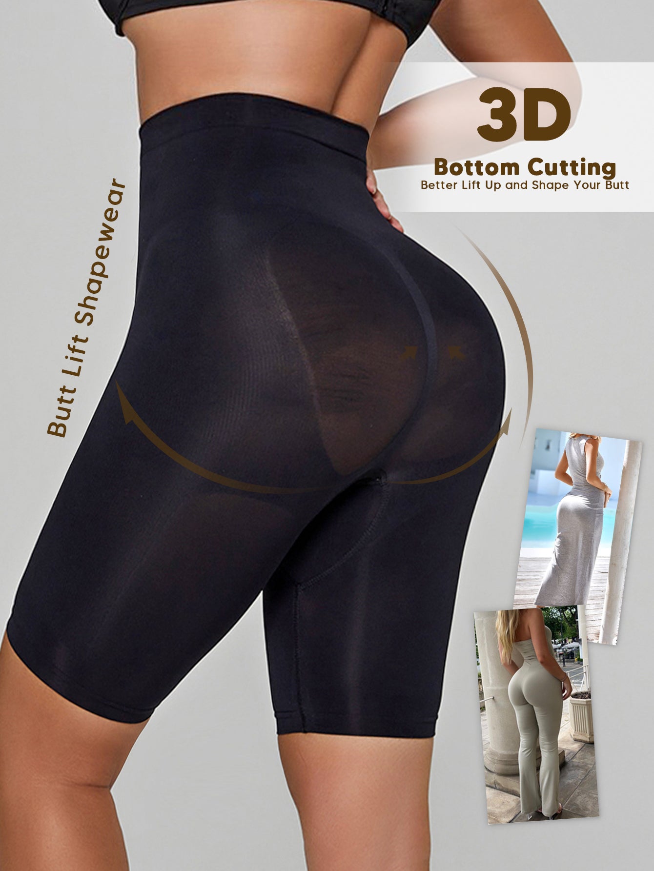 Firm-Control Seamless  Slip Shorts for Under Dresses