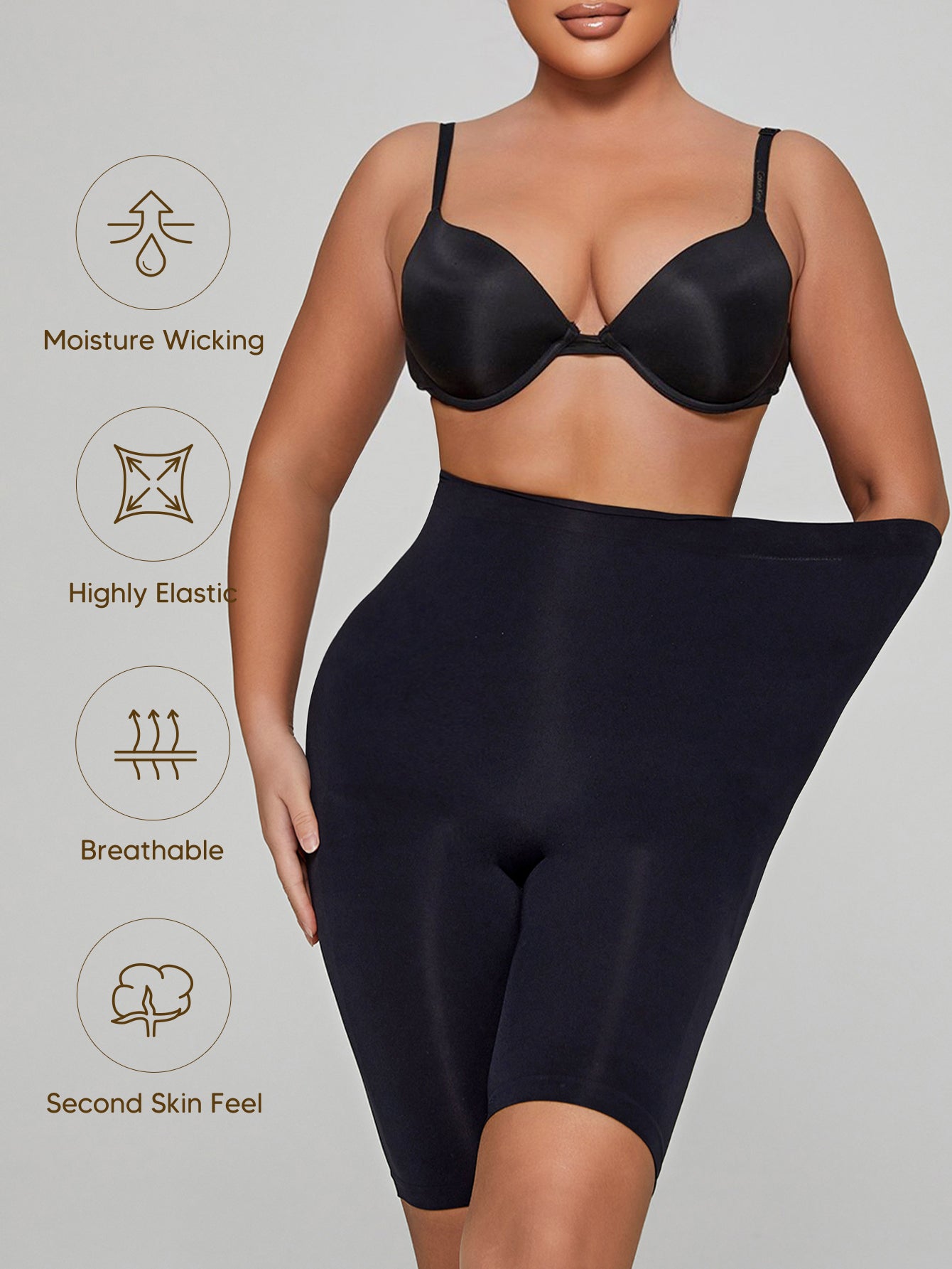 Firm-Control Seamless  Slip Shorts for Under Dresses