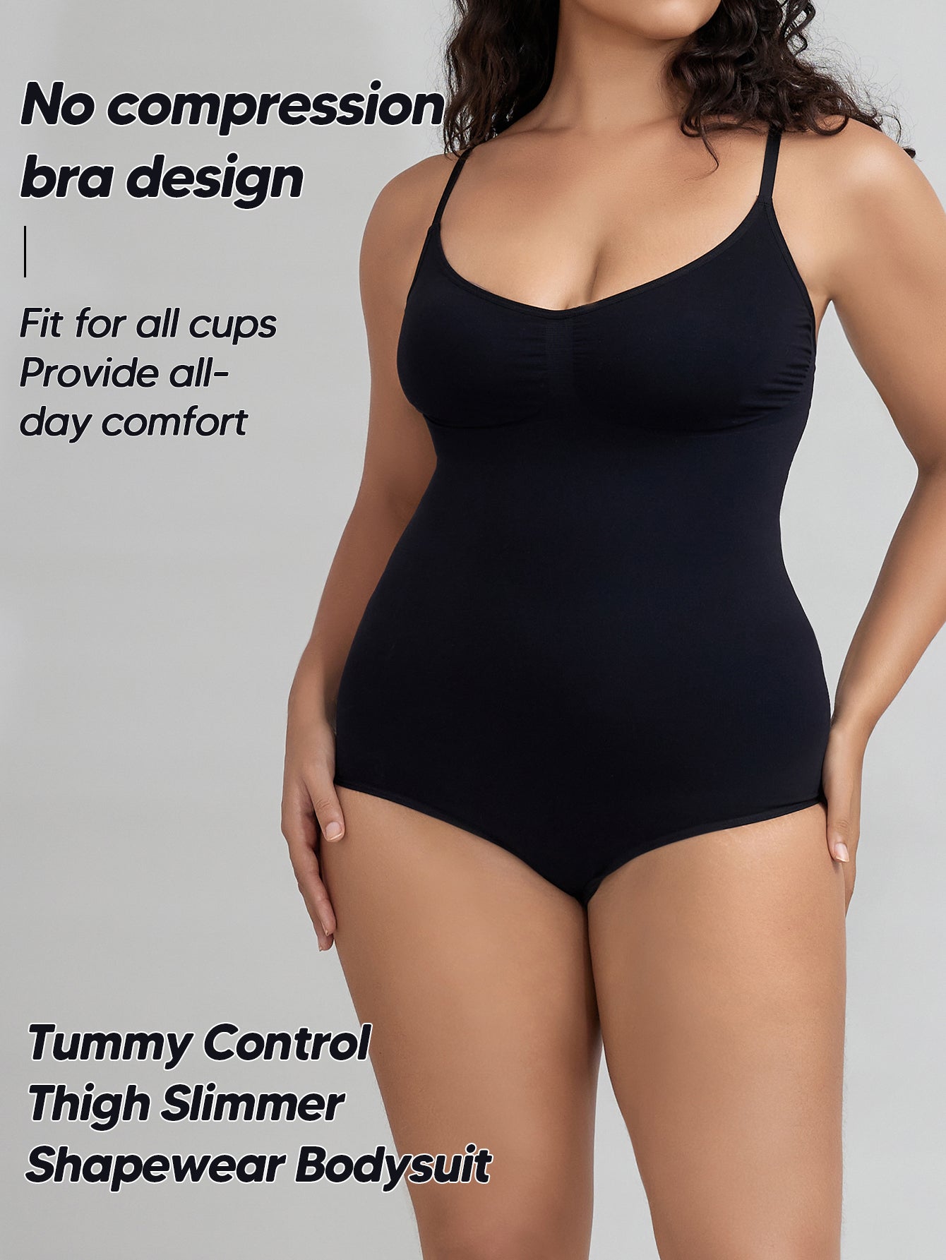 Women's Tummy Control Shapewear Body Shaper Sleeveless Thong Camisoles Bodysuit