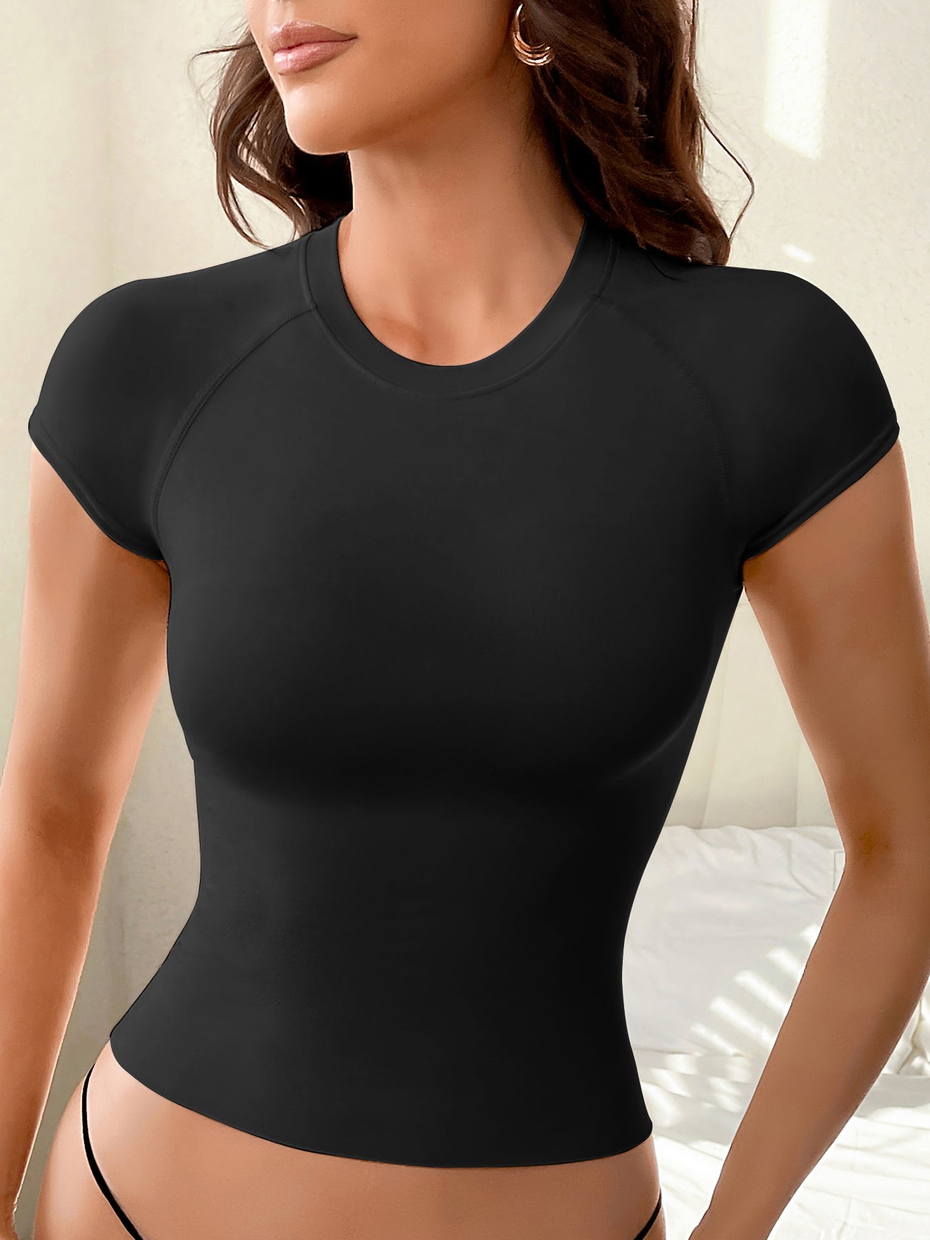 Women's Light Compression Bamboo Viscose Comfy T-Shirt in 2 colors