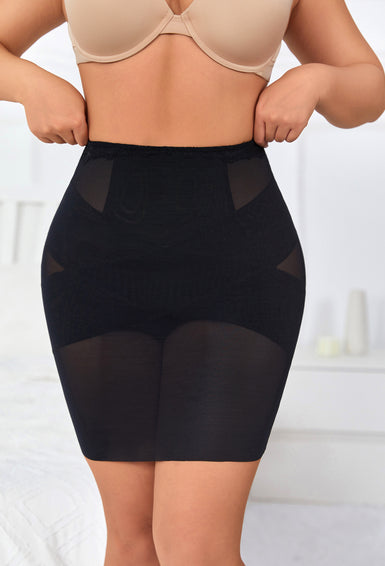 MUEE Half Slips Shapewear Tummy Control Skirt Lace Slip Skirt for Women