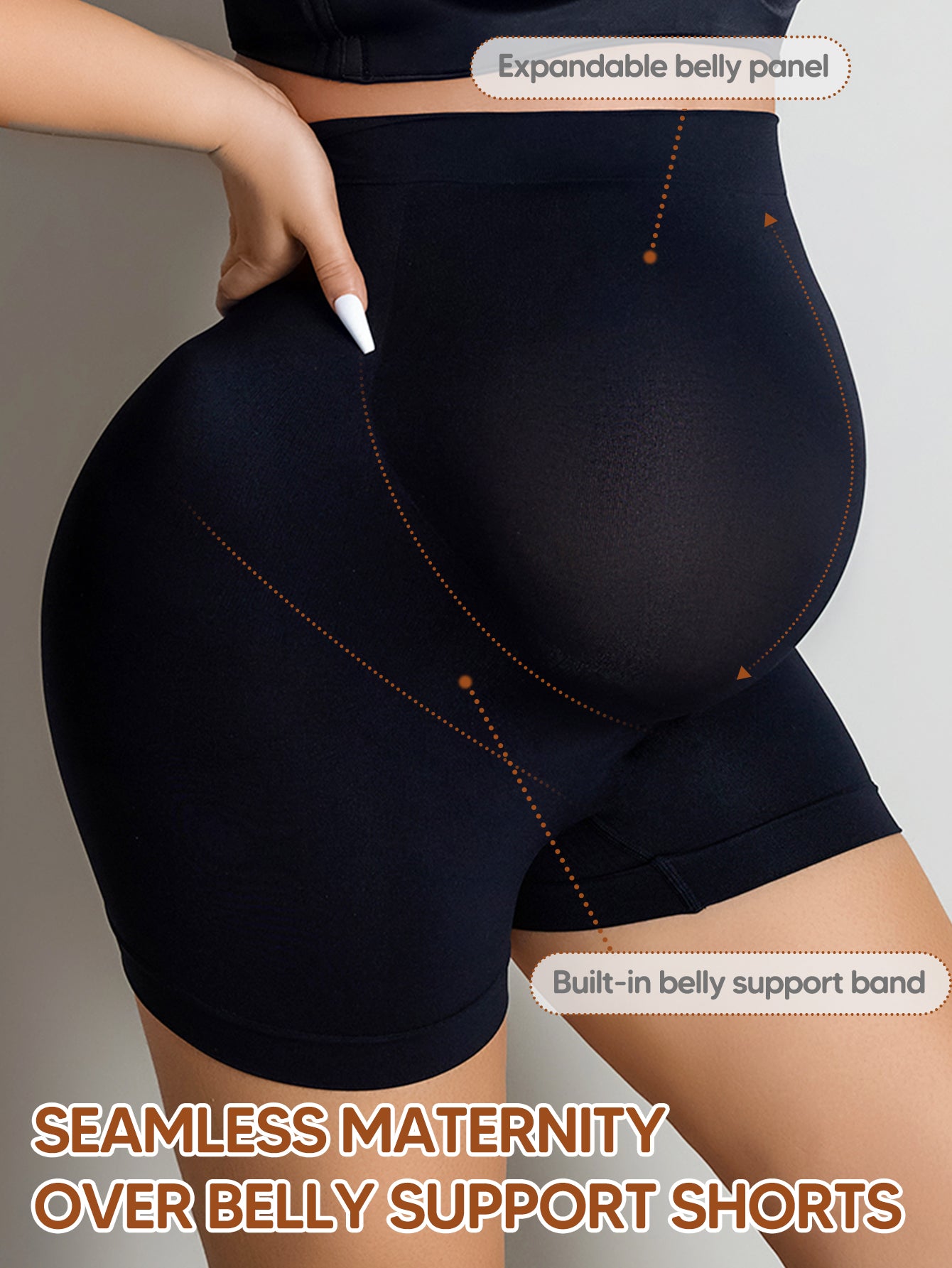 Plus Size Maternity Shapewear, Mid-Thigh Pregnancy Underwear For Dresses