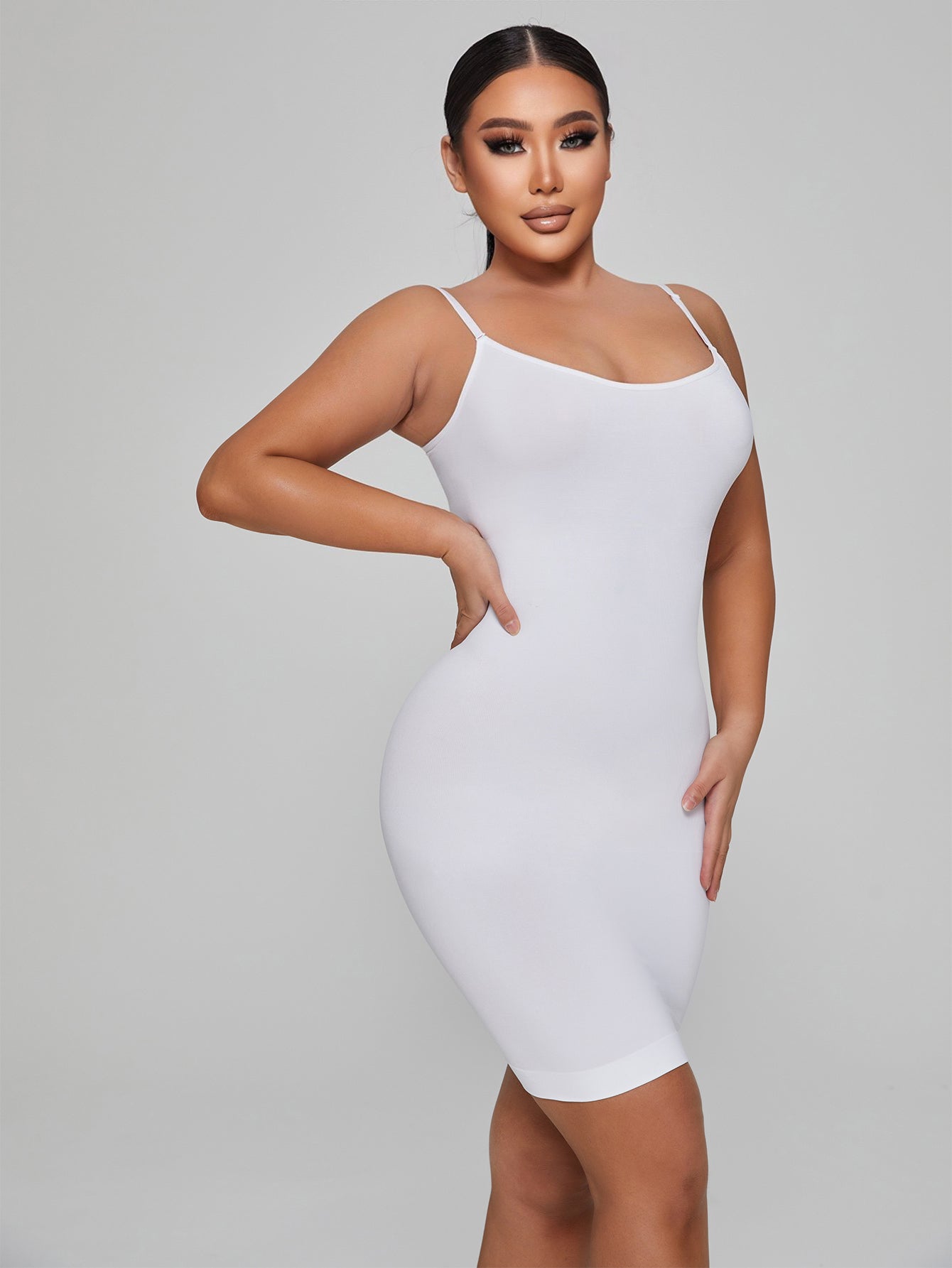 Women Seamless Tummy Control Sculpting Shapewear Full Slip dress