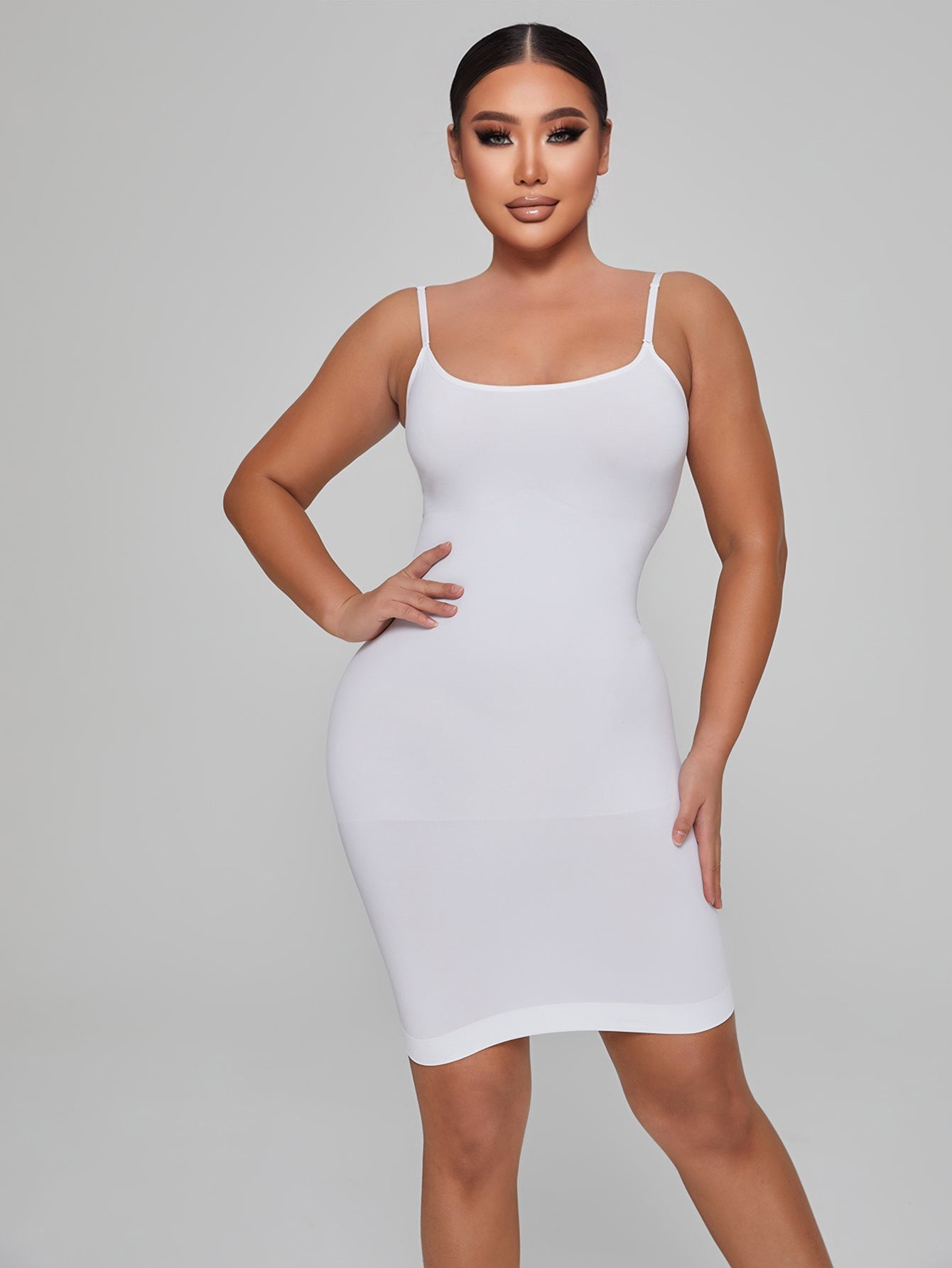 Women Seamless Tummy Control Sculpting Shapewear Full Slip dress