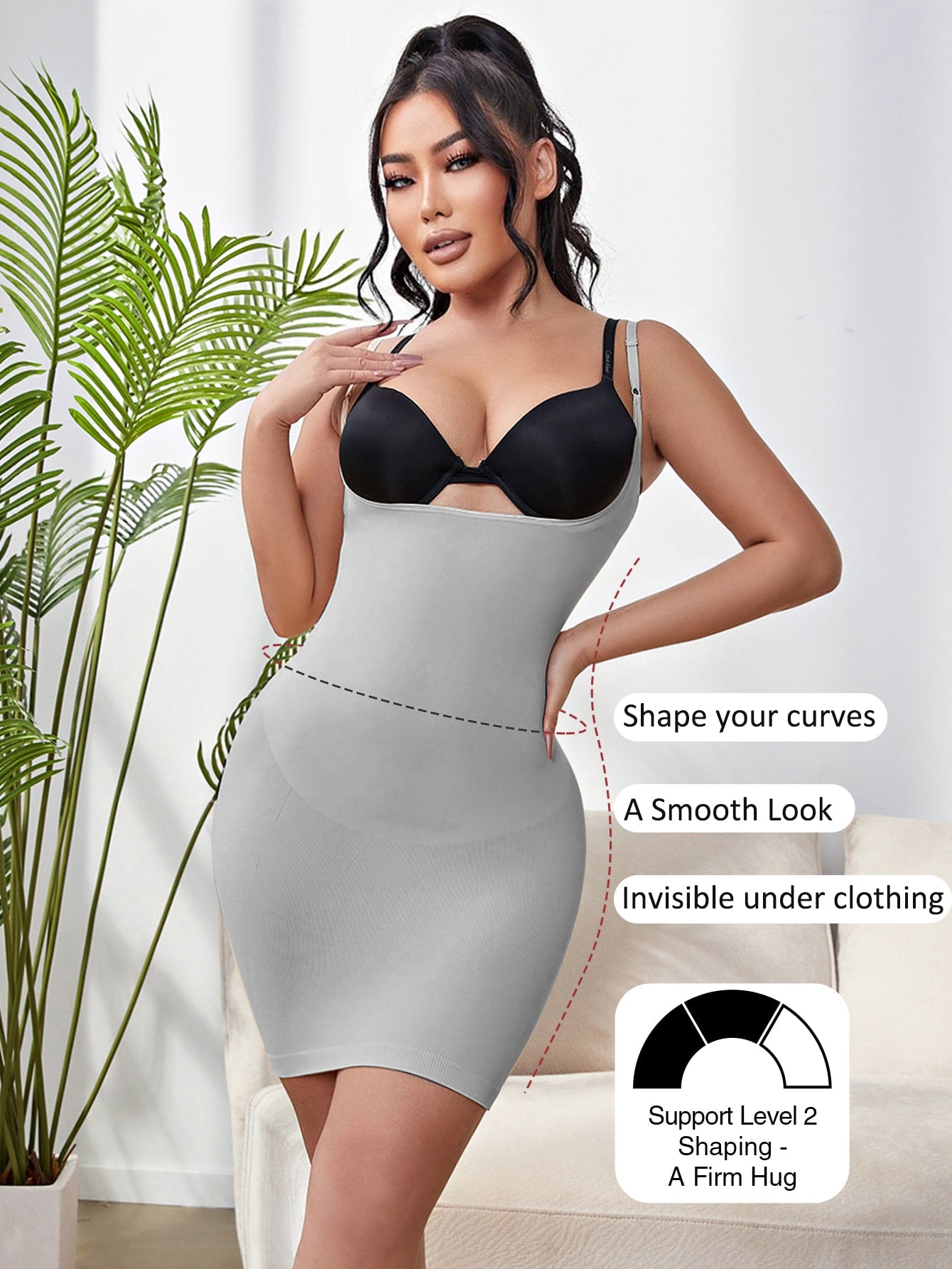 Women's Wear Your Own Bra Shapewear Smooth Full Slip Dress