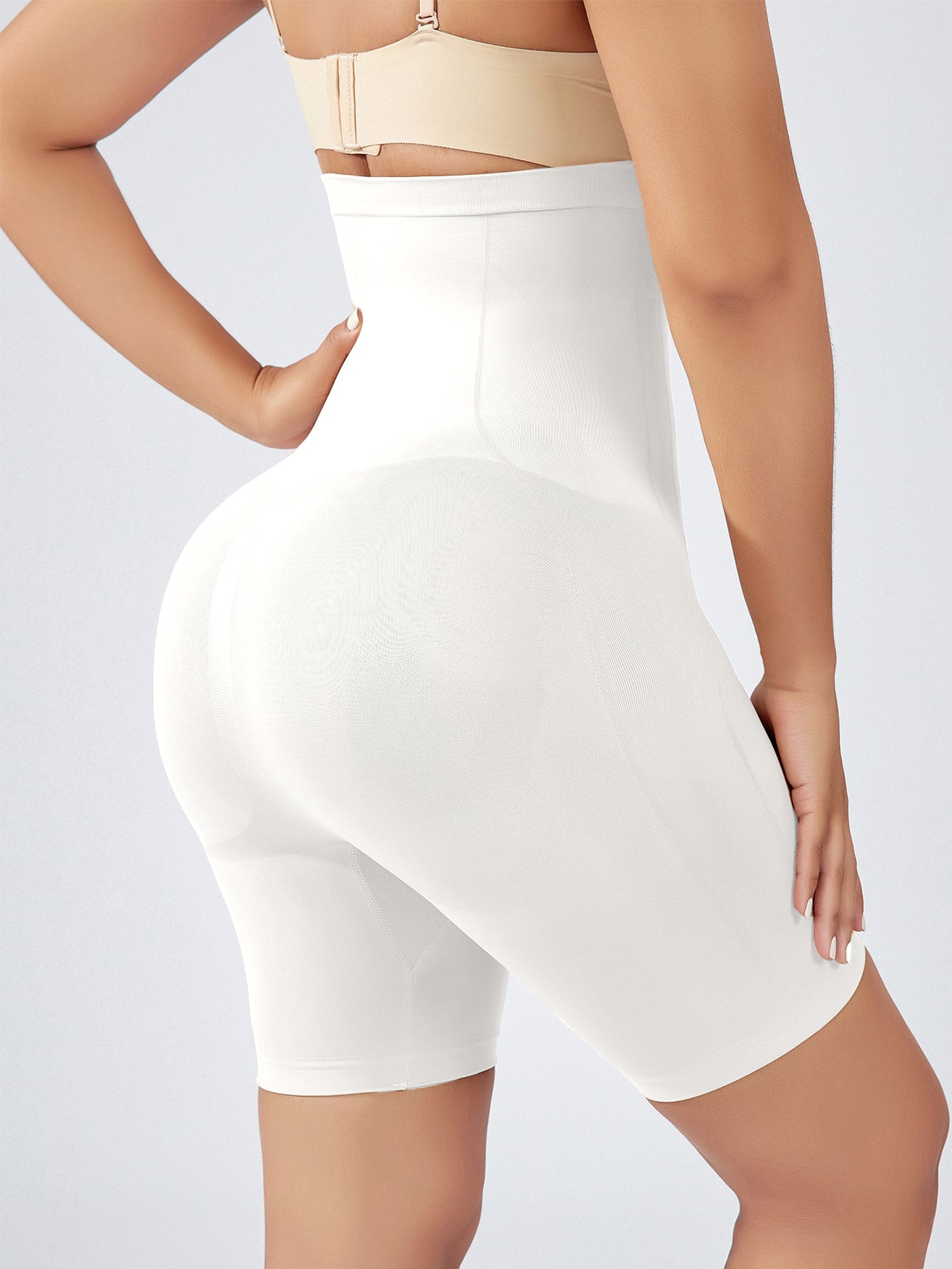 Seamless Thigh Slimmer Mid-Thigh Shapewear Shorts For Women Under Dress