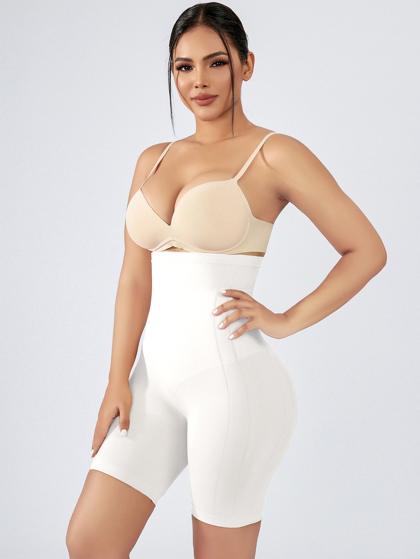 Seamless Thigh Slimmer Mid-Thigh Shapewear Shorts For Women Under Dress