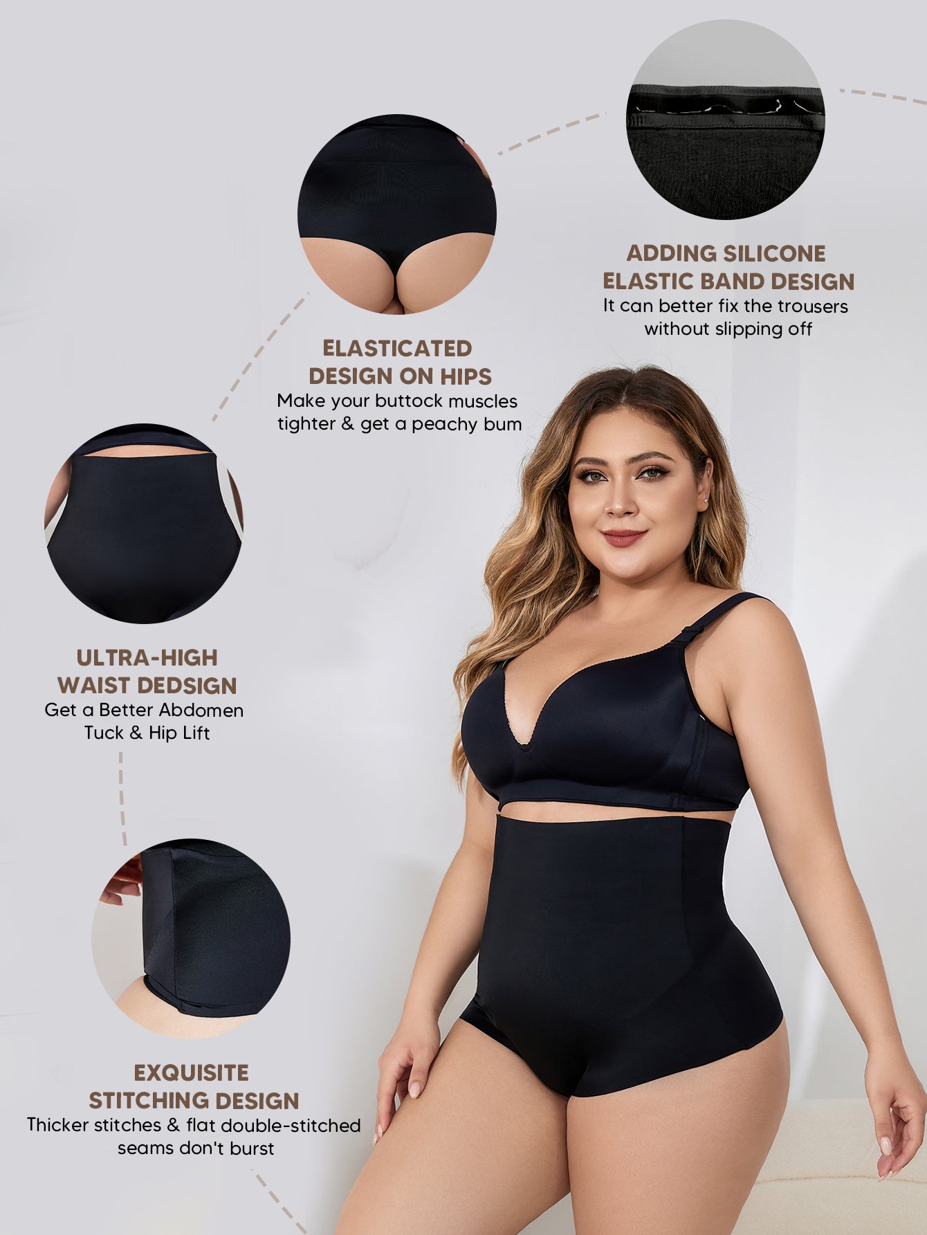 Tummy Control Thong Shapewear for Women Shaping Underwear Panties Girdle