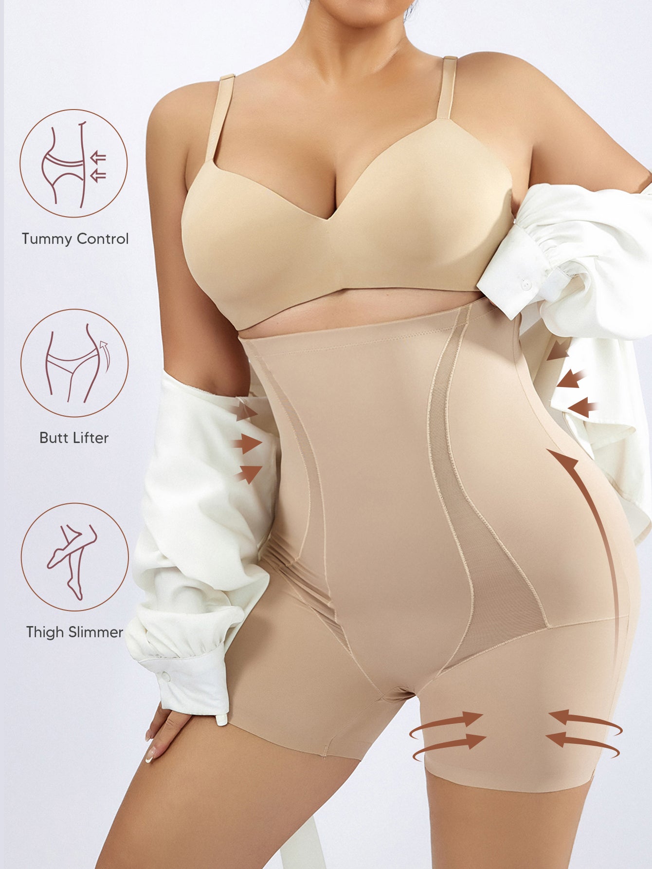 Shaping Shorts Panties for Women Slip Shorts Under Dress Shapewear Girdles