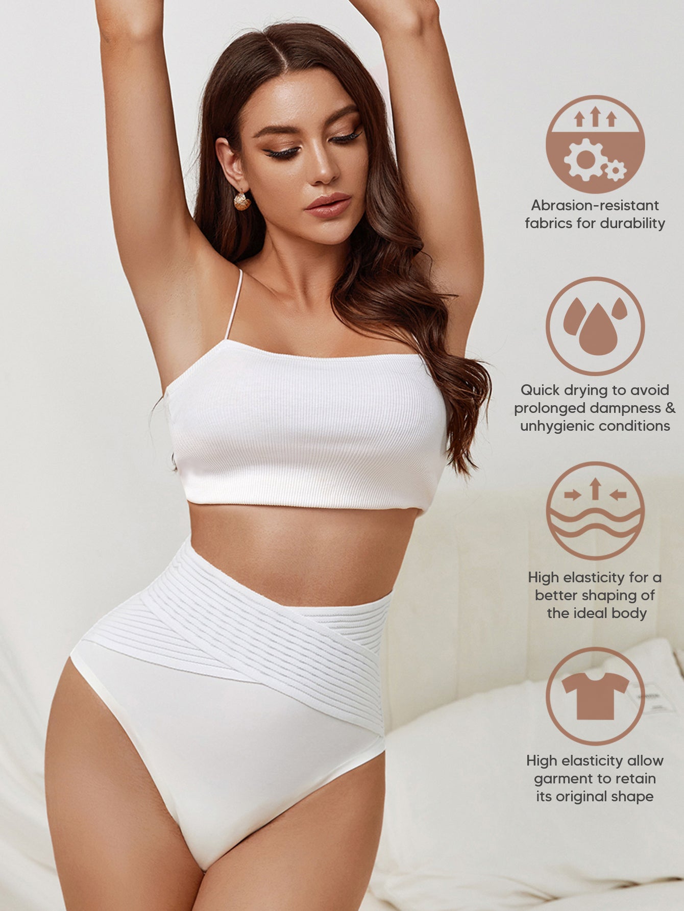 High-Waist Girdle Sexy Body Shaper Panties Underwear Slimming Thong Shapewear