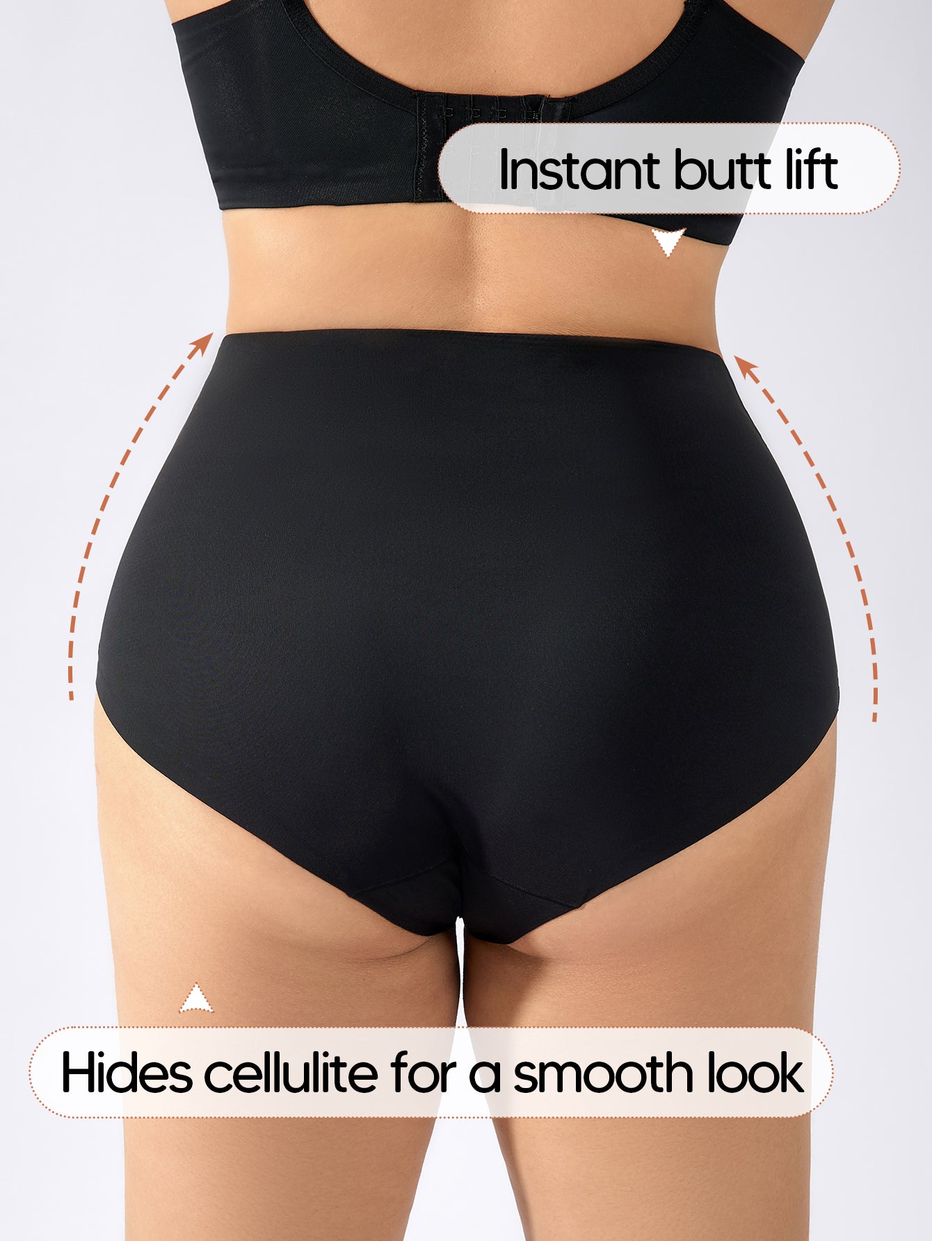 Mid Waist Trainer Girdle Body Shaper Briefs Butt Lifting Shapewear for Women