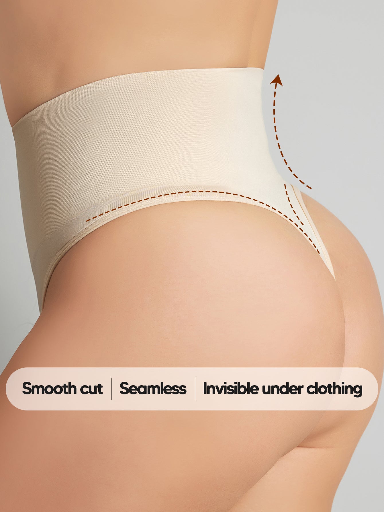 Tummy Control Thong Shapewear for Women Seamless Slimming Panty Underwear