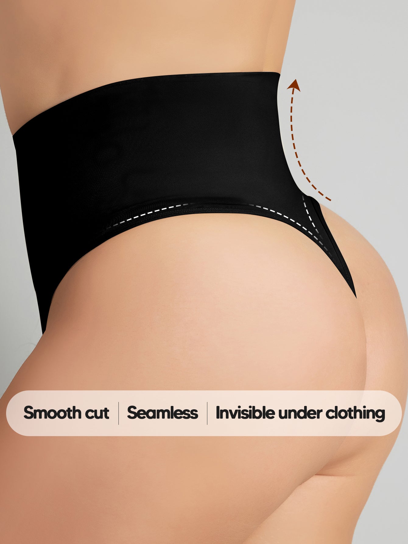 Tummy Control Thong Shapewear for Women Seamless Slimming Panty Underwear