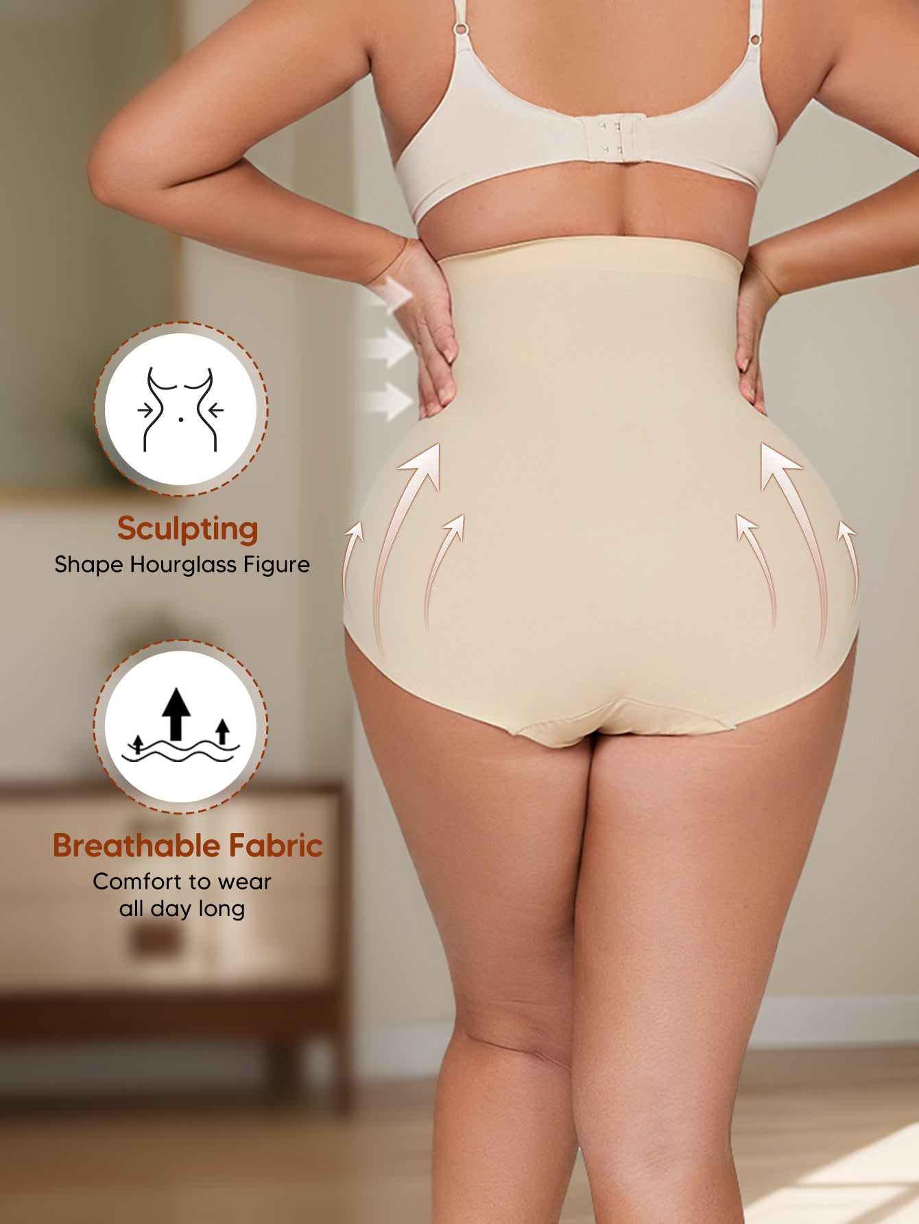 High Waisted Cincher Body Shaper Slimming Panty Girdle