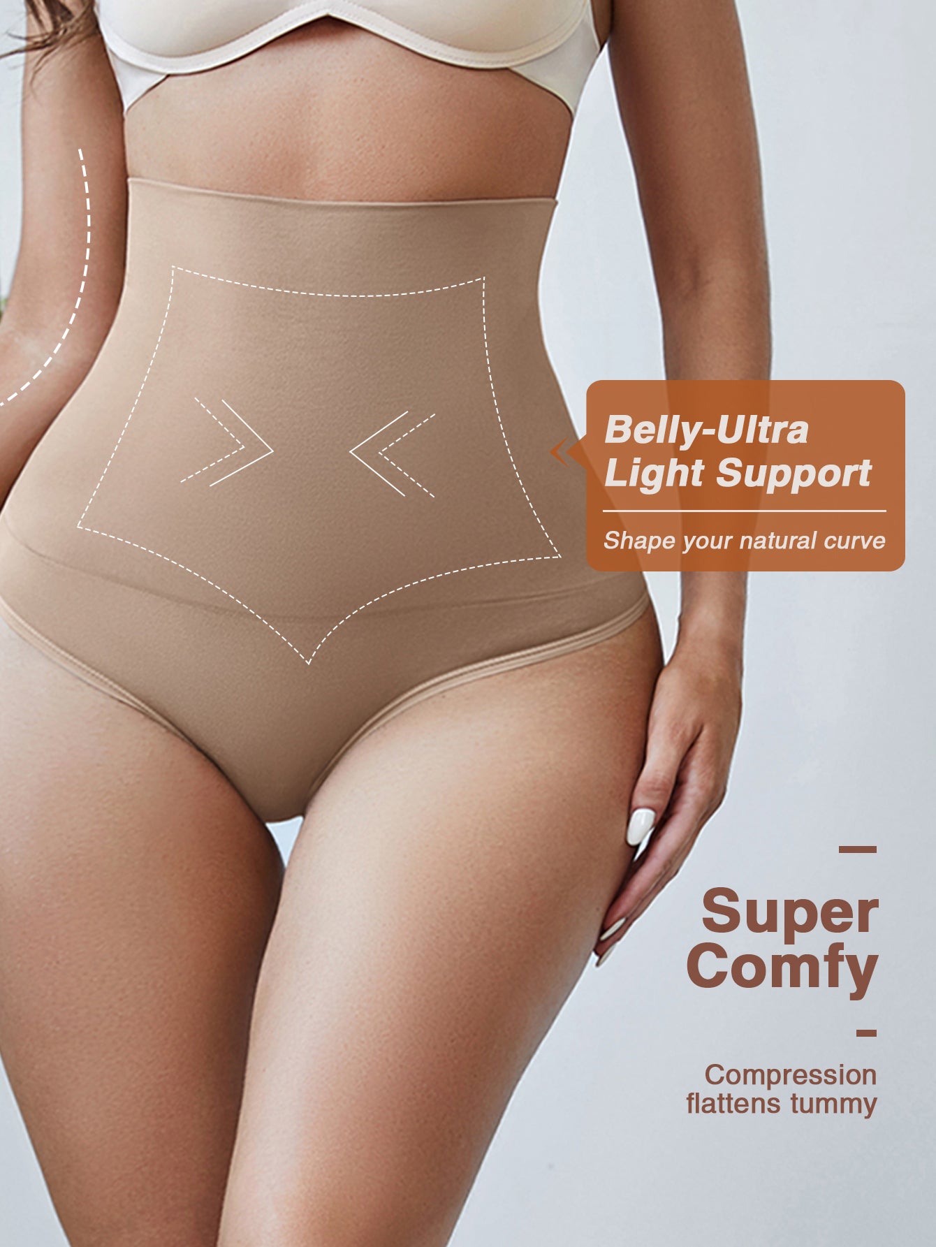 Tummy Control Thong Shapewear for Women Shaping Underwear Seamless Panties Girdle