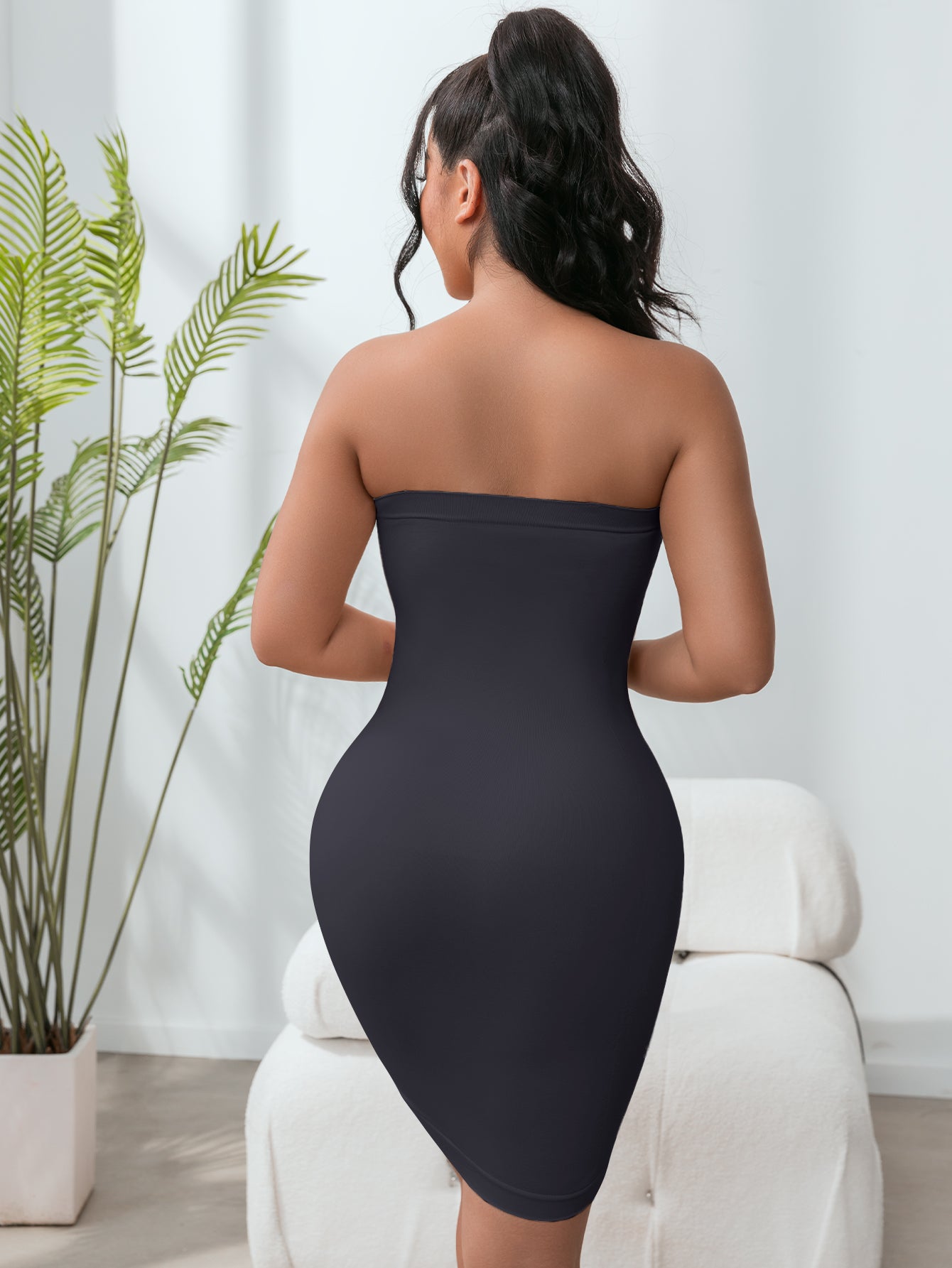 Strapless Tummy Control Seamless Under Dress Slip for Women