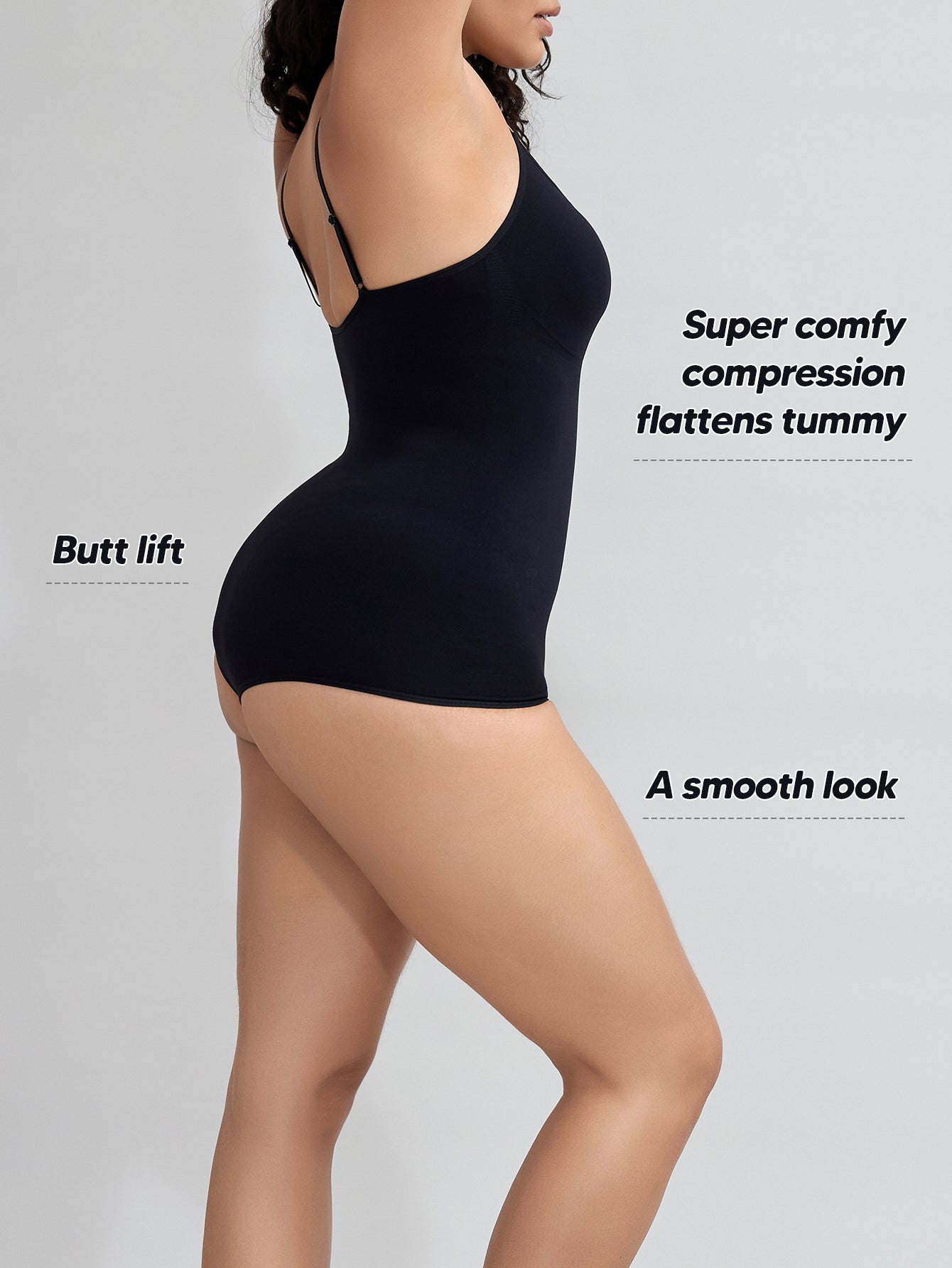 Women's Tummy Control Shapewear Body Shaper Sleeveless Thong Camisoles Bodysuit