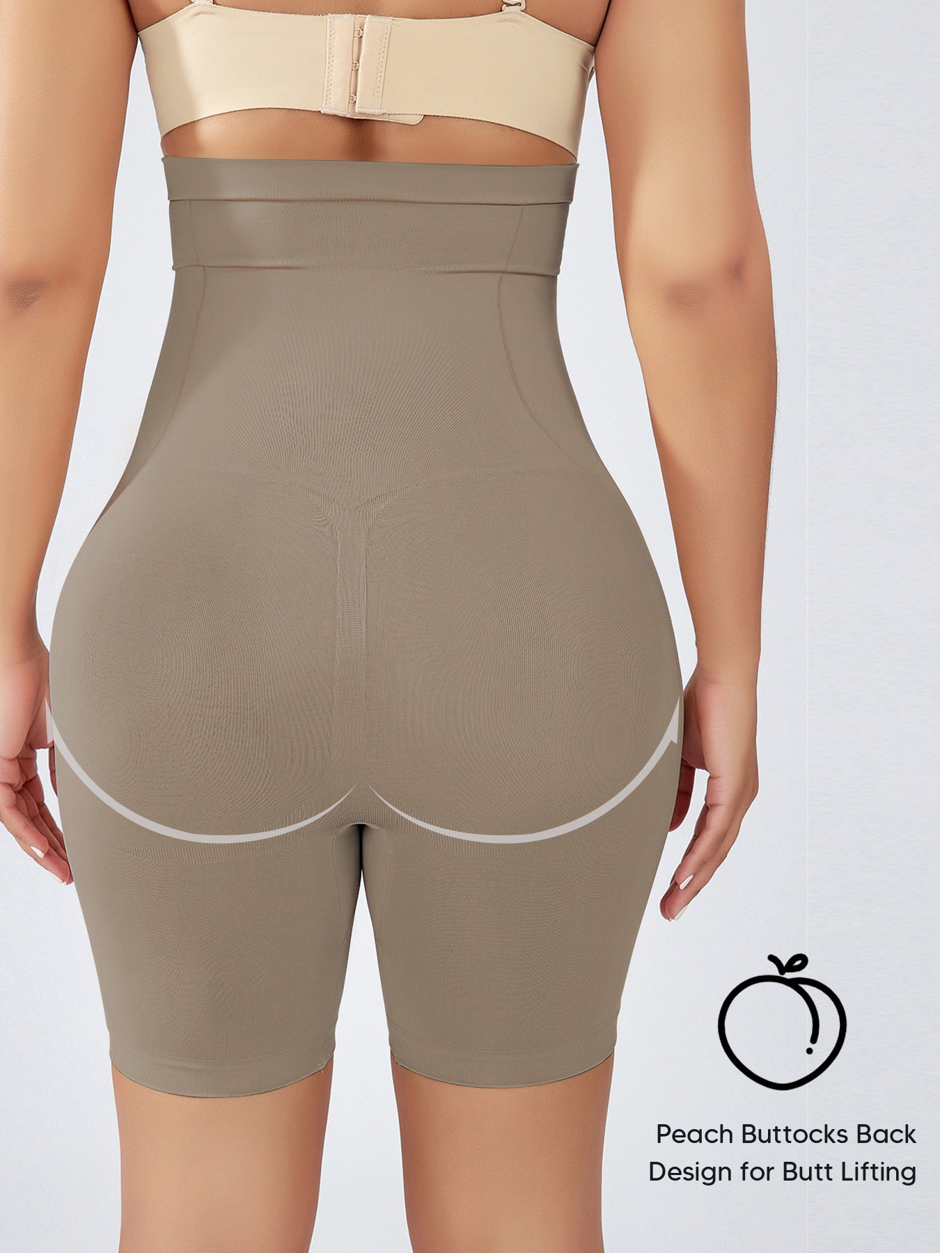 Seamless Thigh Slimmer Mid-Thigh Shapewear Shorts For Women Under Dress